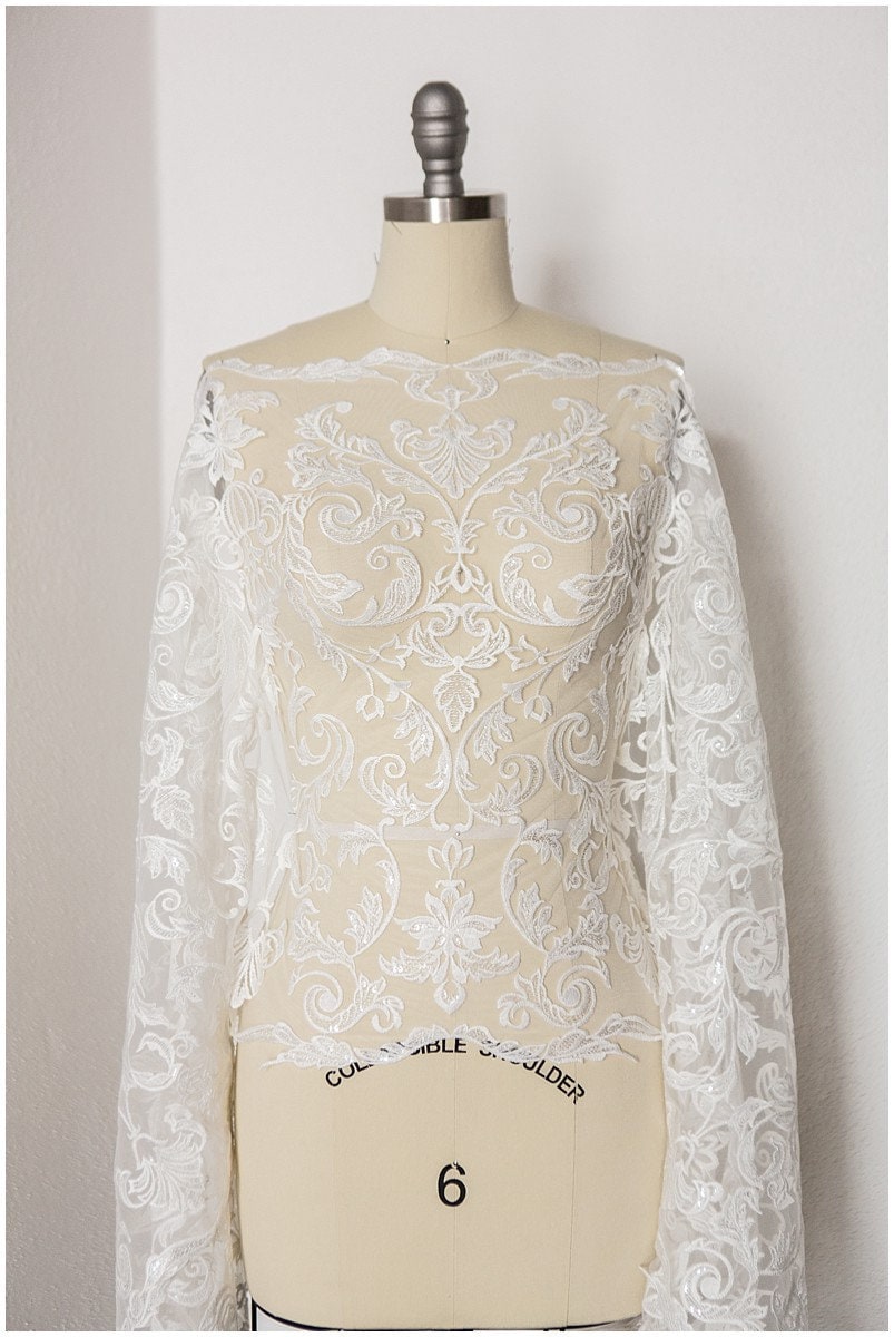 Guipure Look Lace Trim Off-White Ivory/ Bridal Lace Trim/ Wedding Dress Lace/ Bridal Lace// T17-008