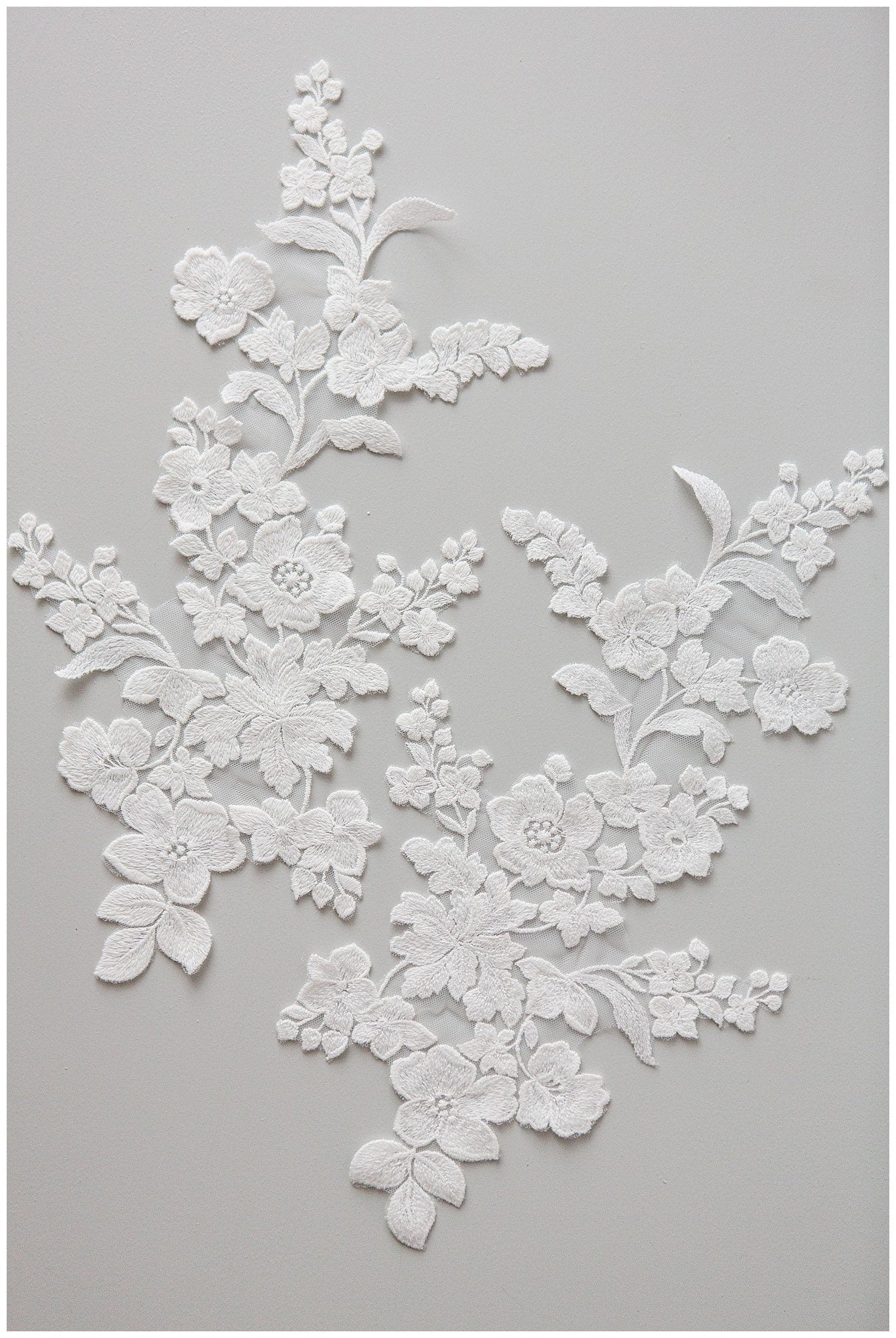 Hochzeit Spitzenstoff / Hochzeit Spitzenstoff / Blumen Braut Spitze Applikation// A17-150