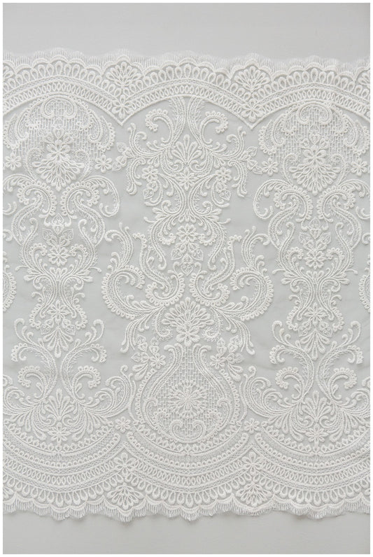 T17-062 /Garniture en dentelle boléro de mariée, tissu en dentelle brodée pour robe de mariée, dentelle boho douce, dentelle de robe de mariée boho, garniture en dentelle brodée