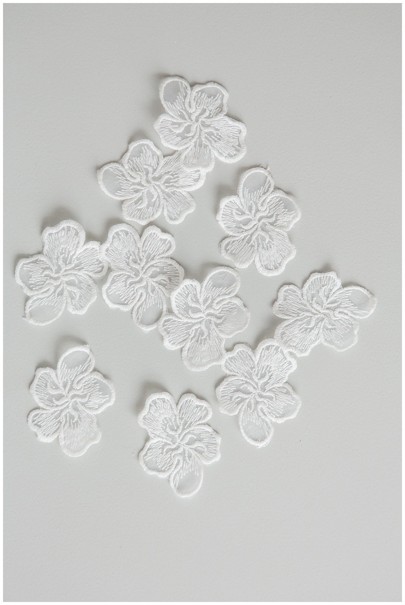 20pcs 3D lace flowers/ 3D flower lace applique/ wedding dress lace applique/ bridal lace// A17-159