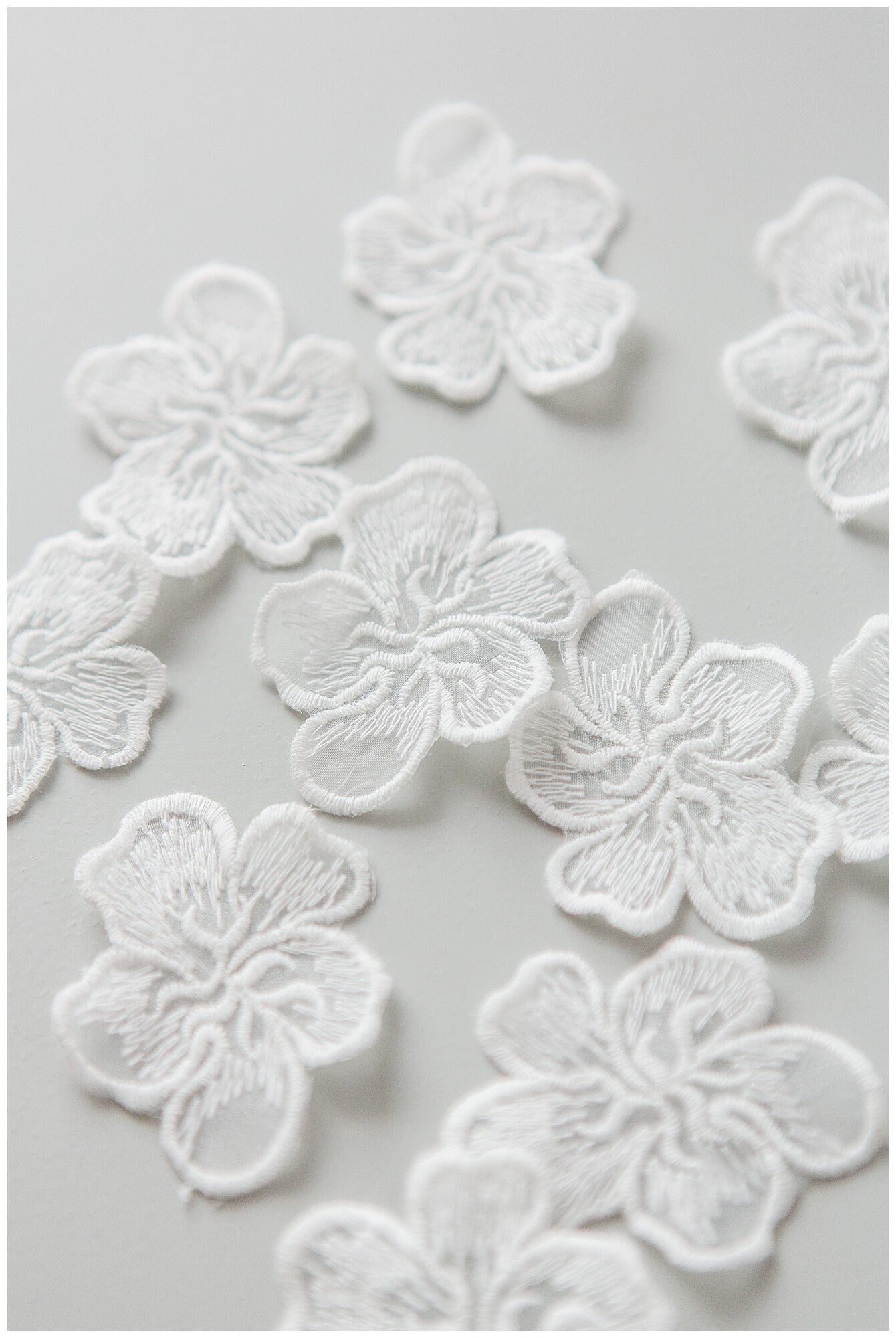 20pcs 3D lace flowers/ 3D flower lace applique/ wedding dress lace applique/ bridal lace// A17-159