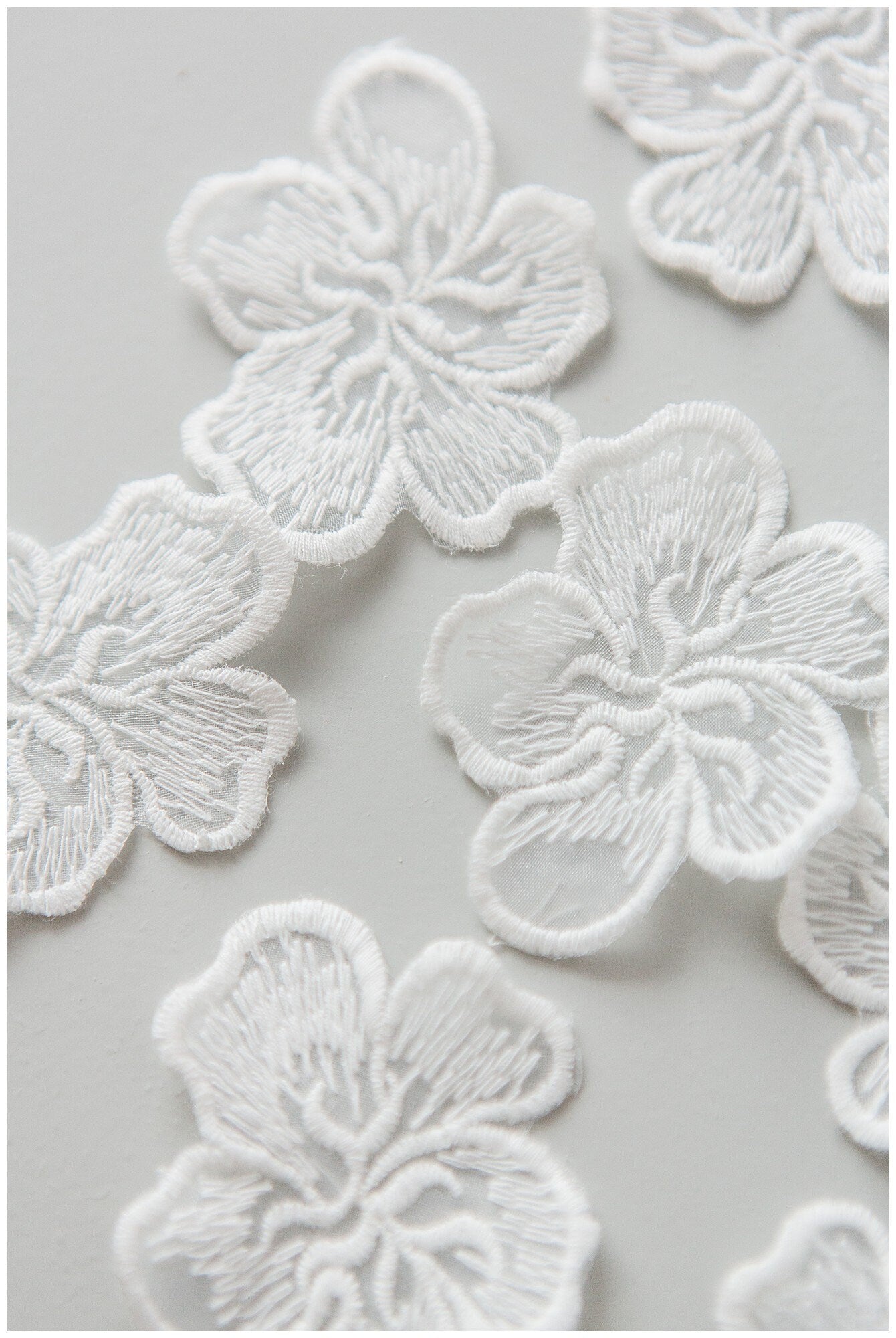 20pcs 3D lace flowers/ 3D flower lace applique/ wedding dress lace applique/ bridal lace// A17-159