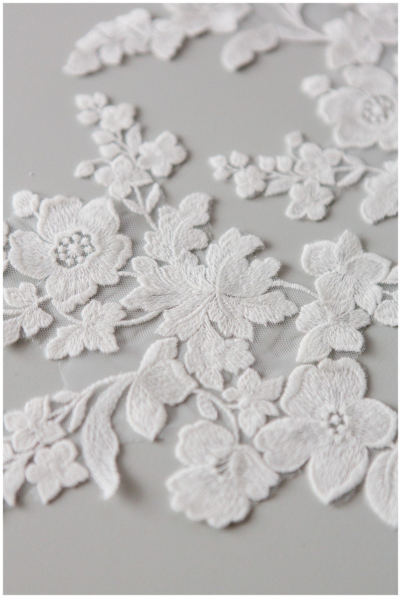 Hochzeit Spitzenstoff / Hochzeit Spitzenstoff / Blumen Braut Spitze Applikation// A17-150