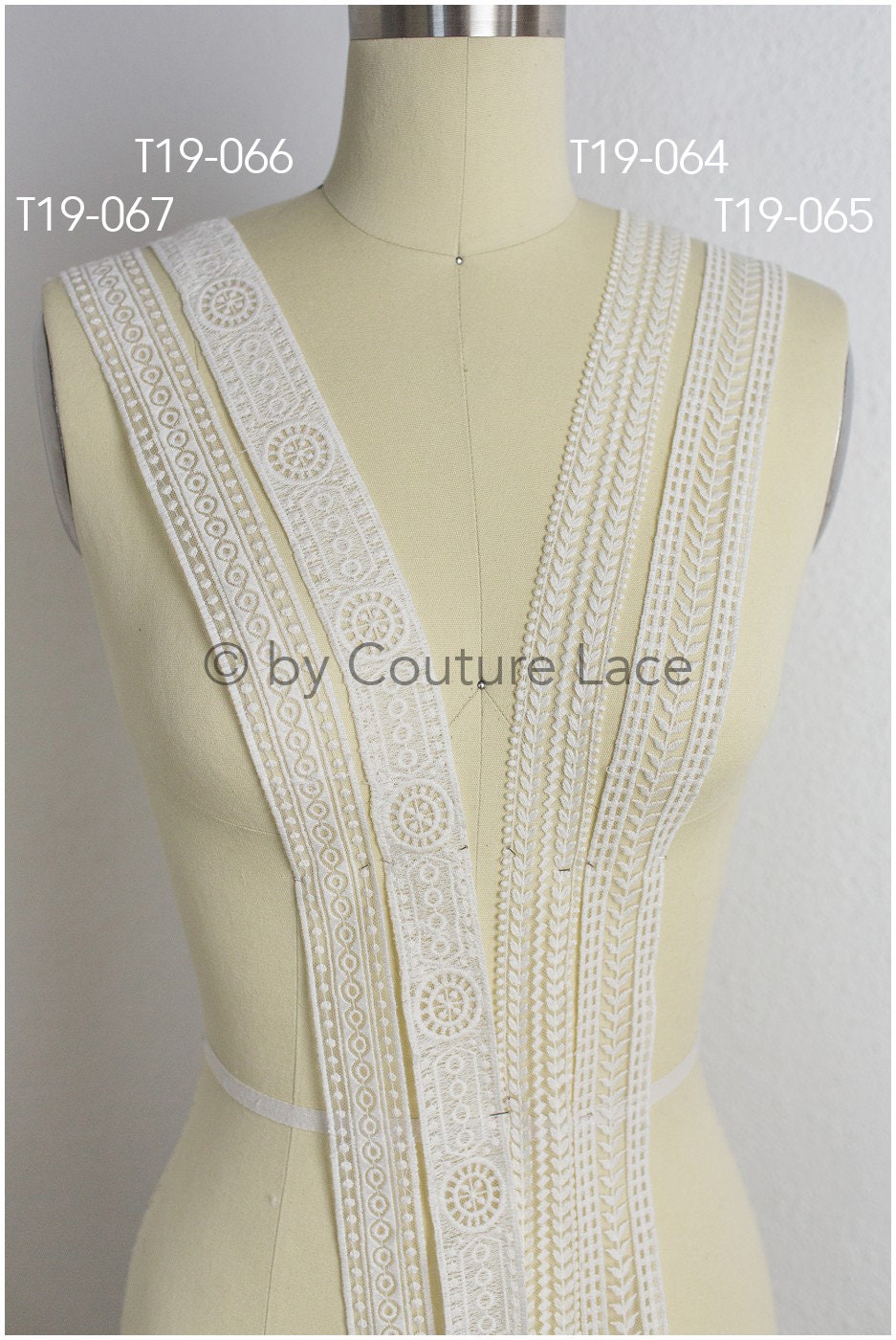 Soft embroidered lace trim off-white/ Boho wedding dress lace trim/ Bridal lace trim/ Veil lace// T19-066
