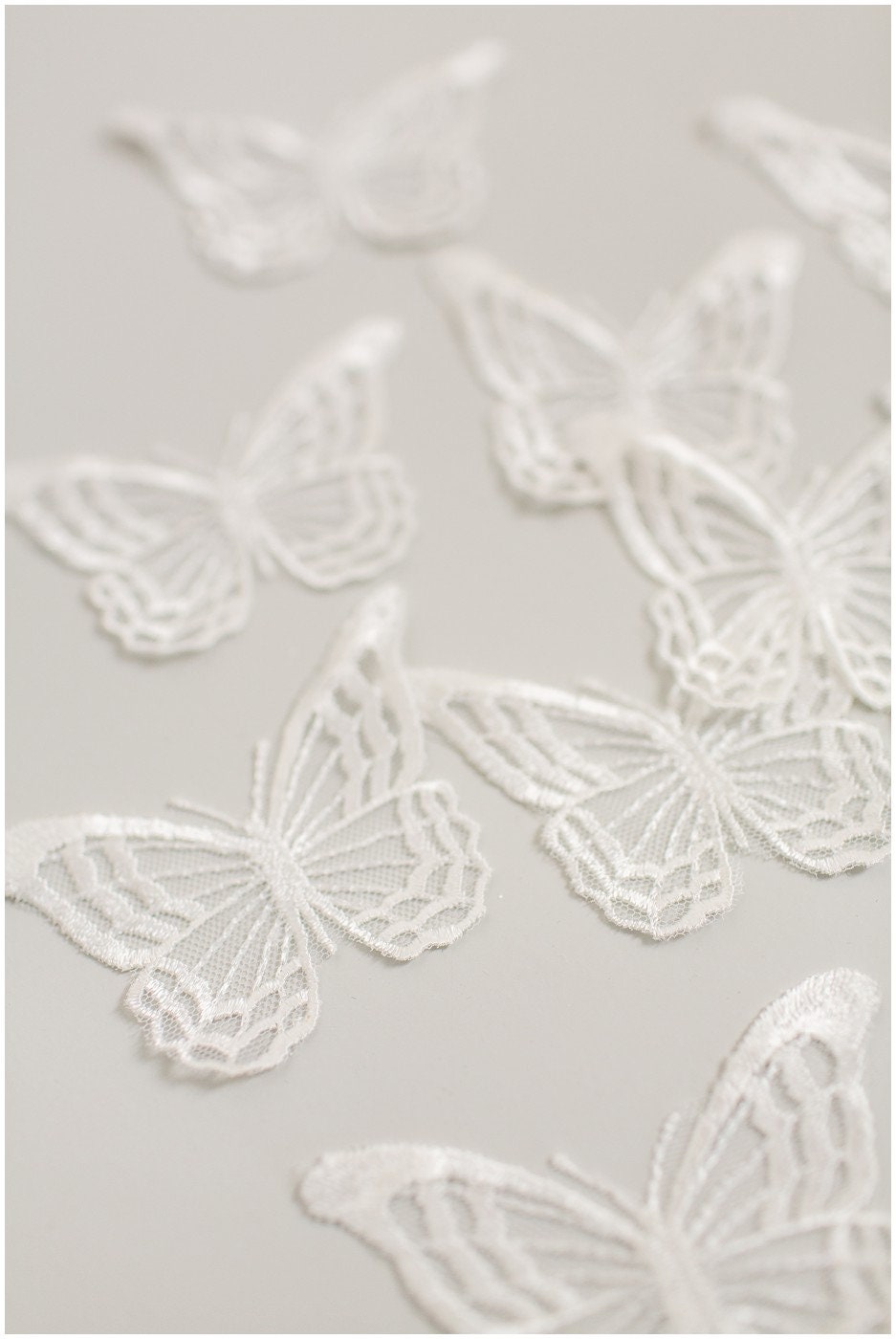 20pcs 3D butterflies for sewing/ 3D applique for wedding dress/ bridal lace// A19-169