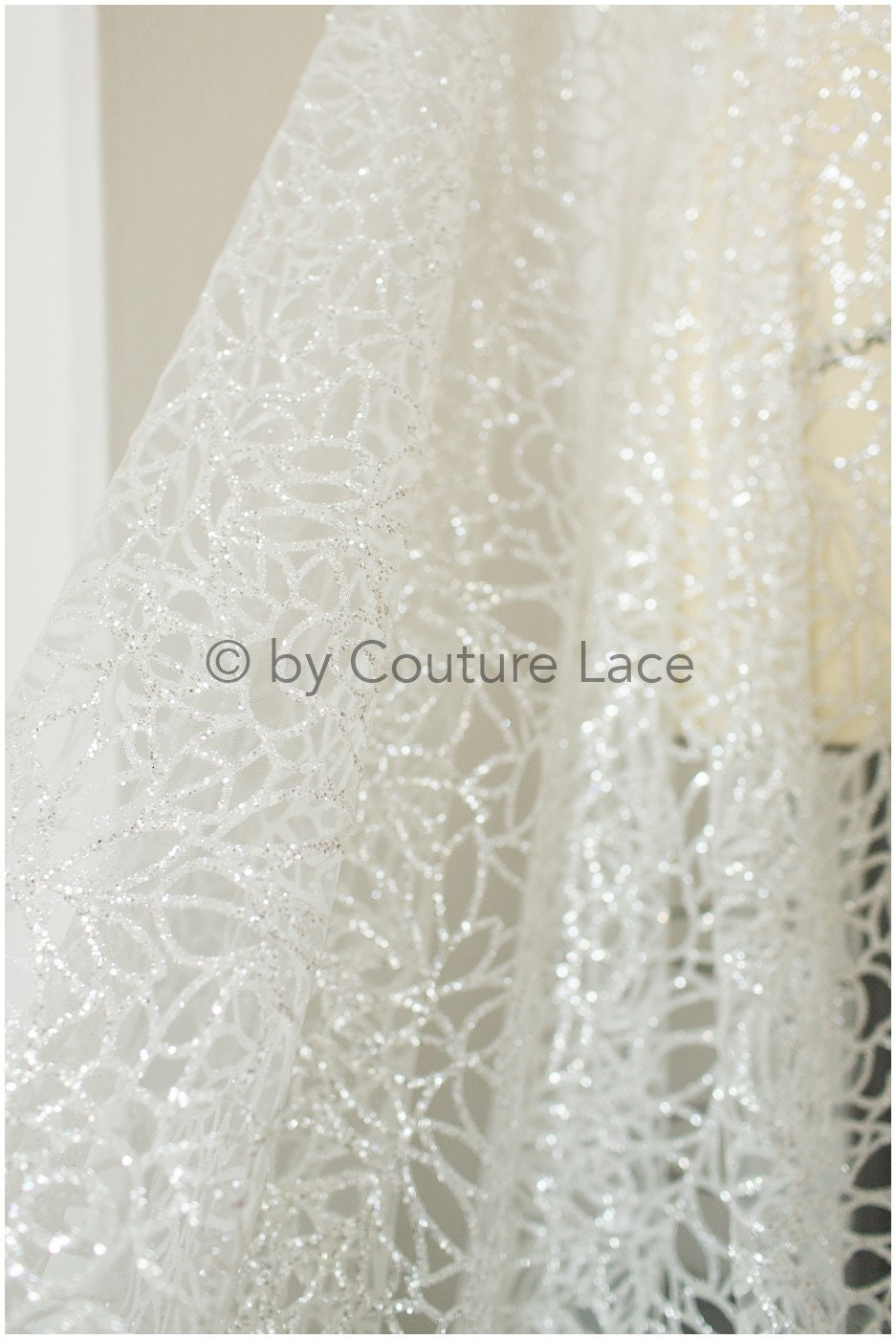 Glitter tulle fabric/ off-white diamond glitter net/ wedding dress fabric with glitter/ shiny bridal lace fabric/ shiny glitter tulle fabric// R-012