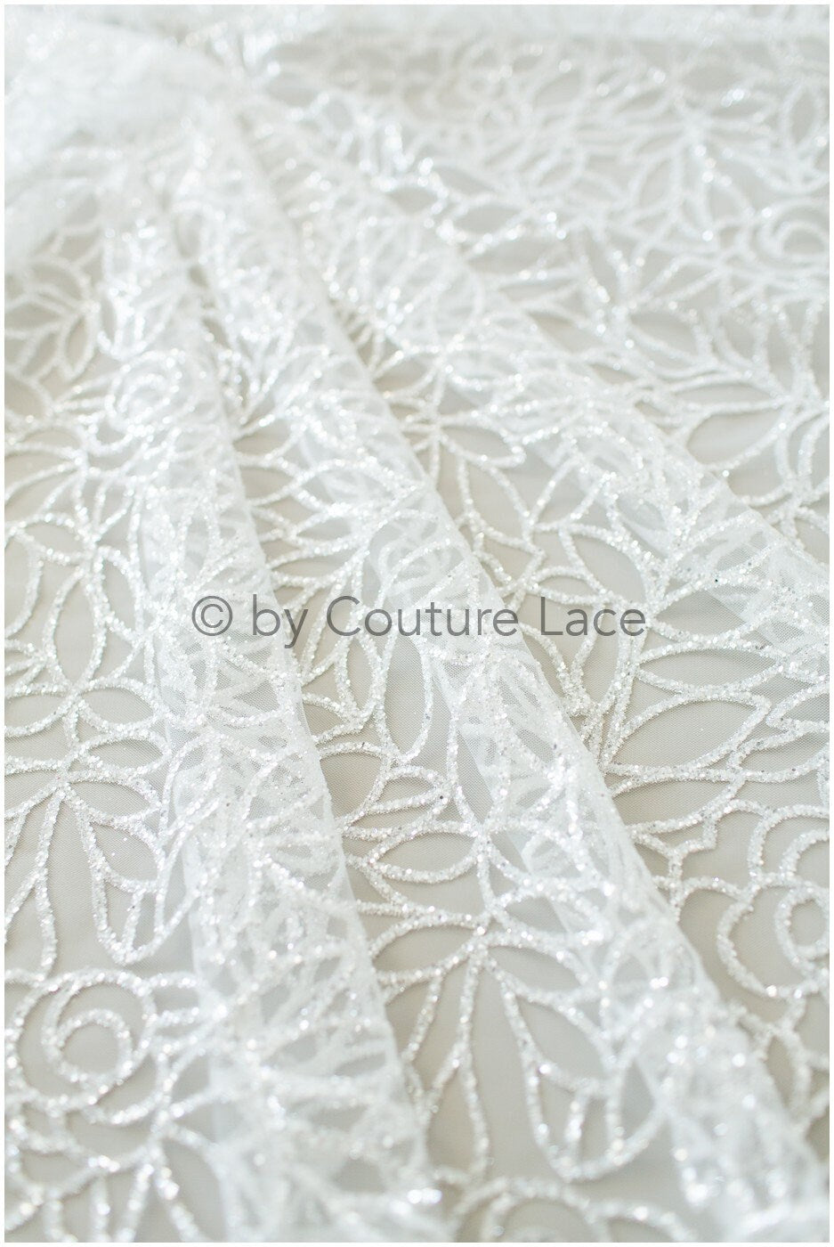 Glitter tulle fabric/ off-white diamond glitter net/ wedding dress fabric with glitter/ shiny bridal lace fabric/ shiny glitter tulle fabric// R-012