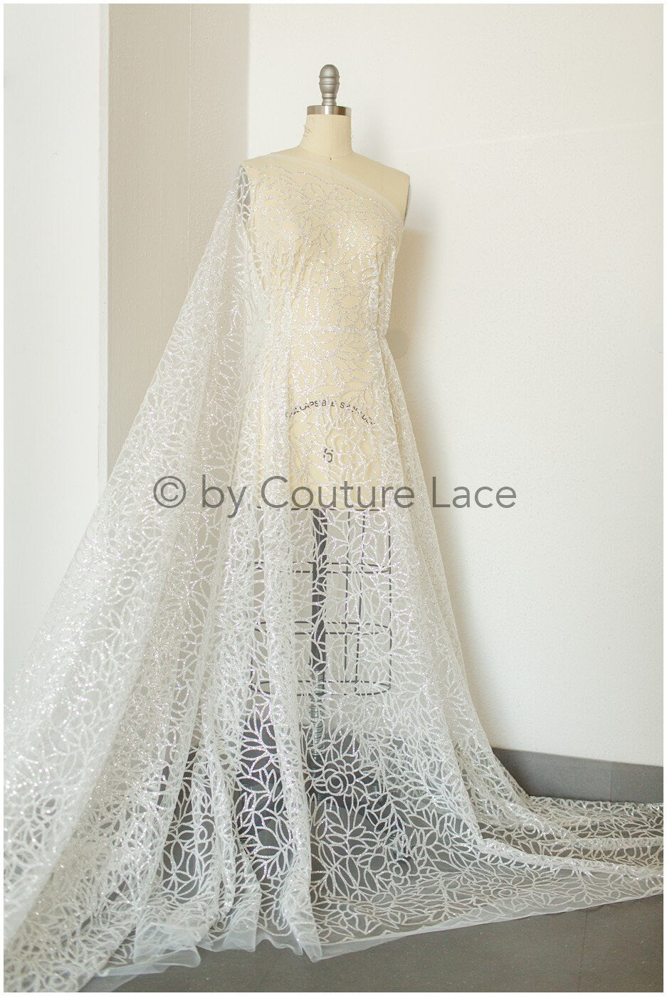 Glitter tulle fabric/ off-white diamond glitter net/ wedding dress fabric with glitter/ shiny bridal lace fabric/ shiny glitter tulle fabric// R-012