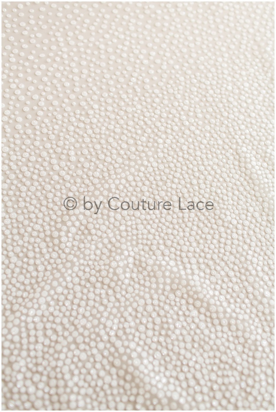 Shiny polka dot flock fabric with gradient/ off-white silver glitter fabric with flock/ elegant mesh tulle lace fabric/ off-white bridal tulle fabric// R-017