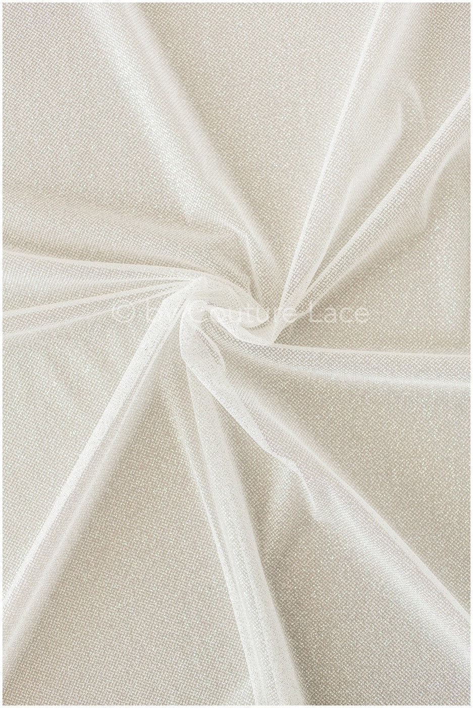 Shiny glitter tulle fabric/ off-white diamond glitter mesh/ wedding dress fabric with glitter/ shiny bridal lace fabric// R-018