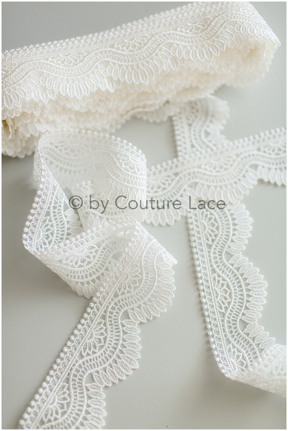 Boho lace trim, offwhite emvroidered lace trim, lace trim, lace veil, lace embroidery, boho bridal lace trim// T17-069