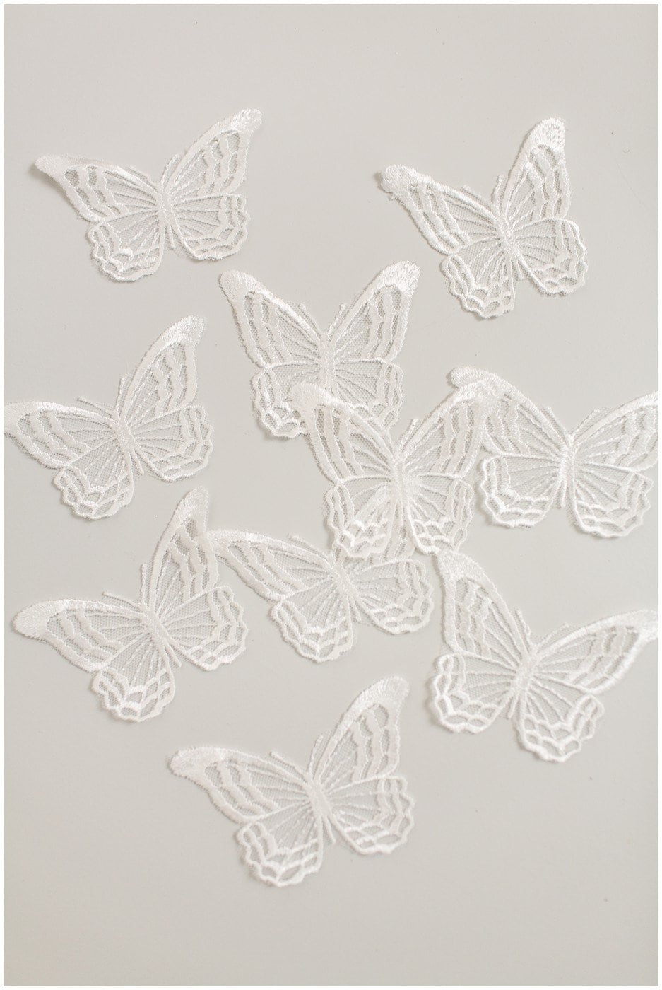 20pcs 3D butterflies for sewing/ 3D applique for wedding dress/ bridal lace// A19-169