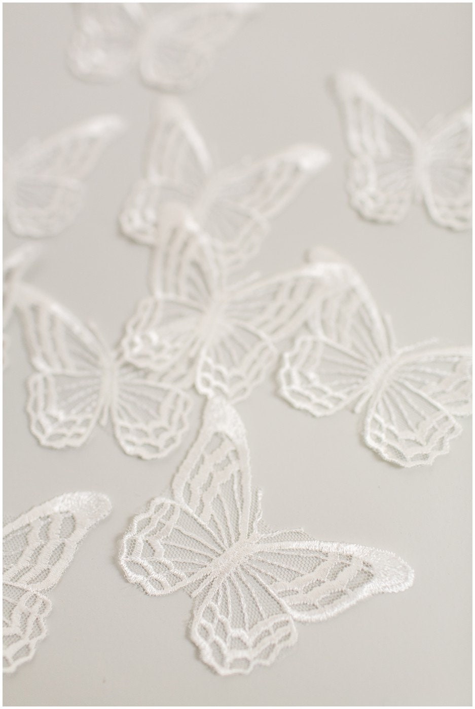 20pcs 3D butterflies for sewing/ 3D applique for wedding dress/ bridal lace// A19-169