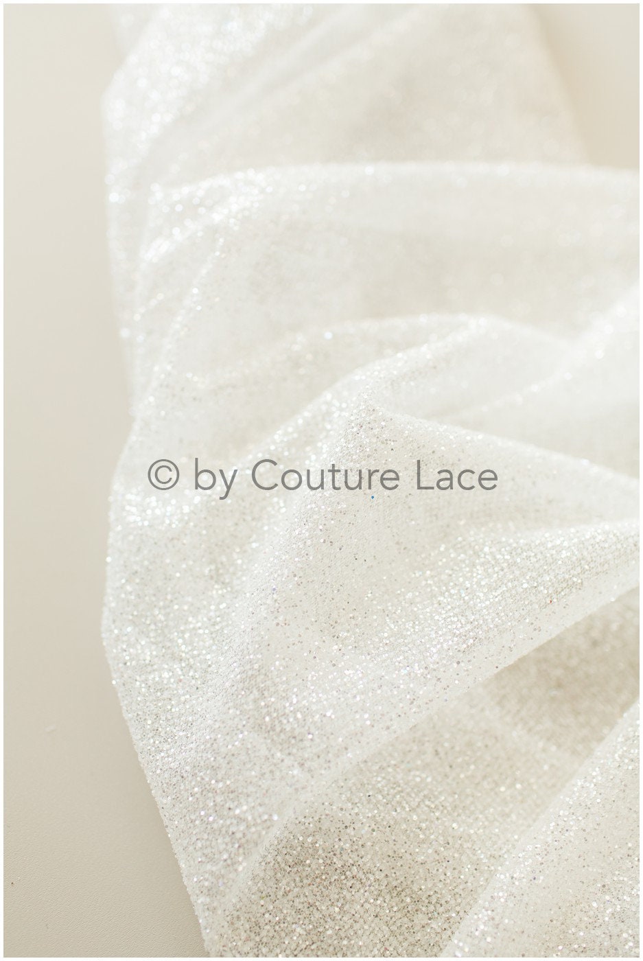 Glitter tulle fabric/ off-white diamond glitter mesh/ shiny bridal lace fabric/ shiny glitter tulle fabric// R-013