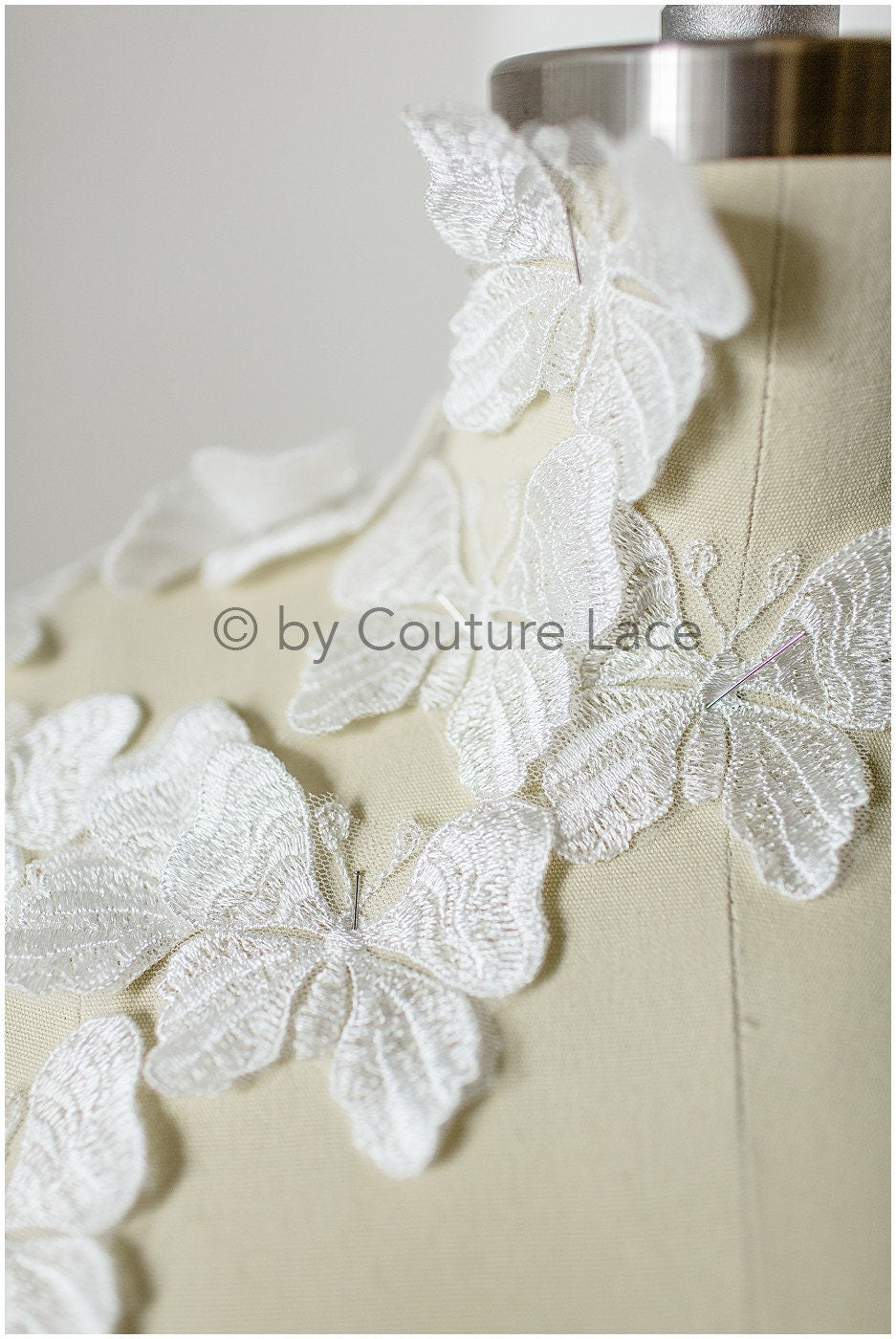 10pcs 3D butterflies for sewing/ 3D applique for wedding dress/ bridal lace// A19-174