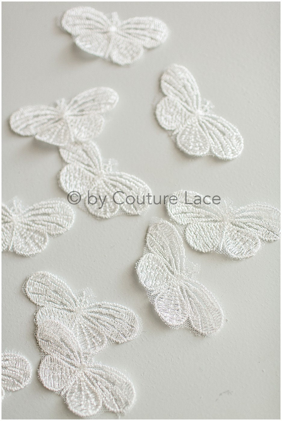 10pcs 3D butterfly for sewing/ 3D applique for wedding dress/ bridal lace// A19-175