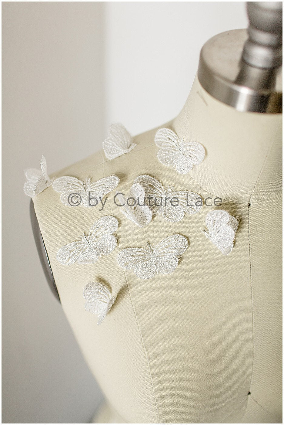 10pcs 3D butterfly for sewing/ 3D applique for wedding dress/ bridal lace// A19-175