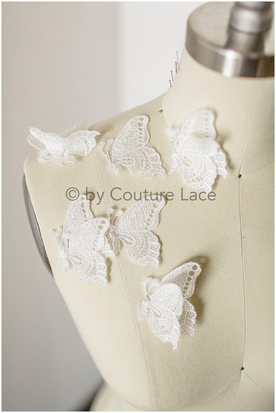 10pcs lace butterfly patches/ 3D butterflies/ 3D applique/ 3D butterflies for wedding dress/ bridal lace butterflies// A19-176