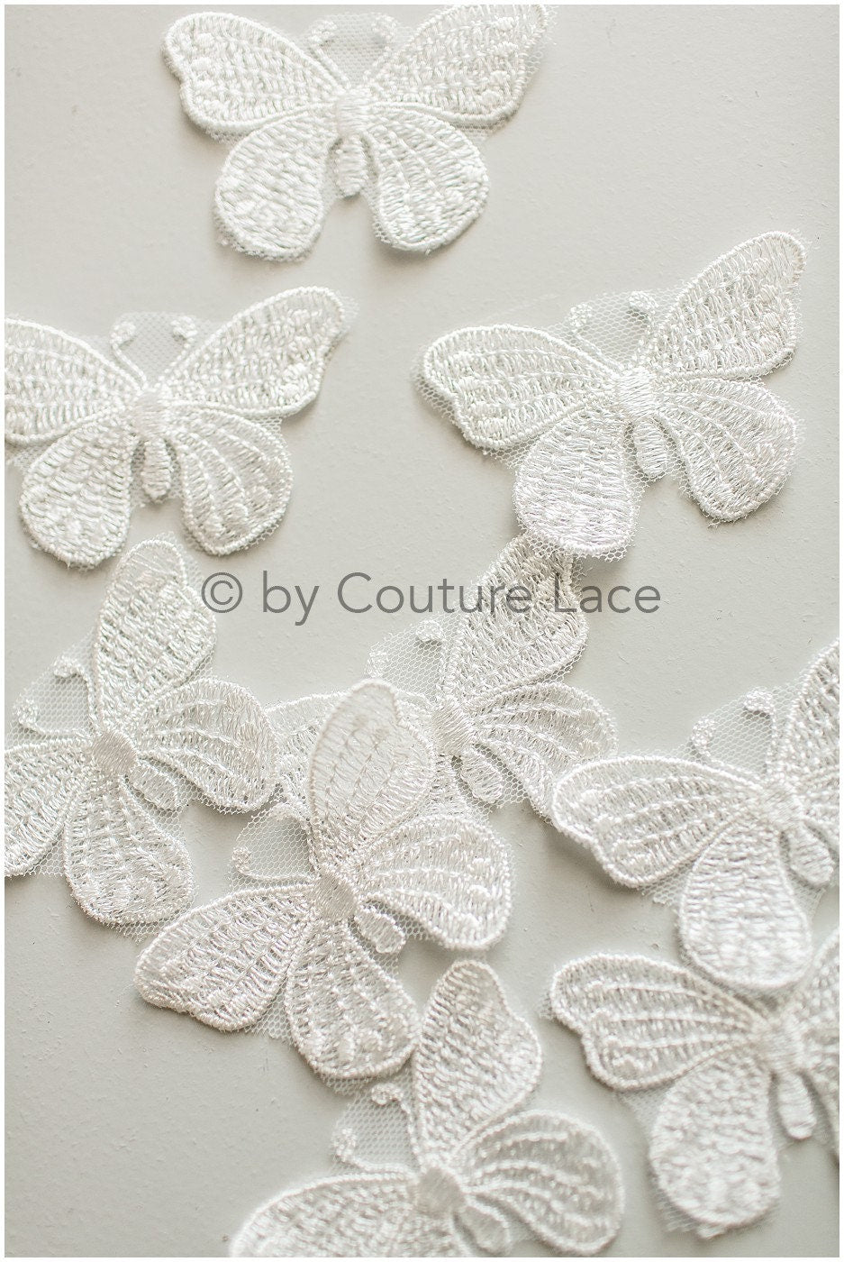 10pcs 3D butterflies for sewing/ 3D applique for wedding dress/ bridal lace// A19-177