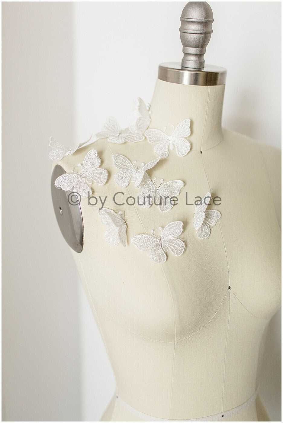 10pcs 3D butterflies for sewing/ 3D applique for wedding dress/ bridal lace// A19-177