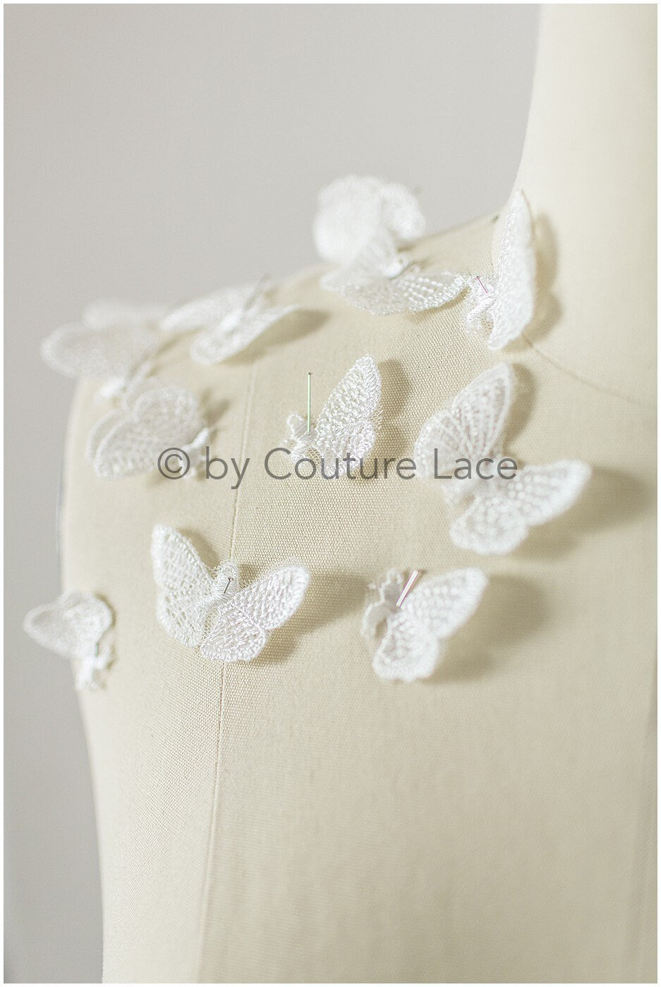 20 pcs. 3D butterflies for sewing/ 3D butterflies applique/ 3D butterflies for wedding dress/ bridal lace// A19-178