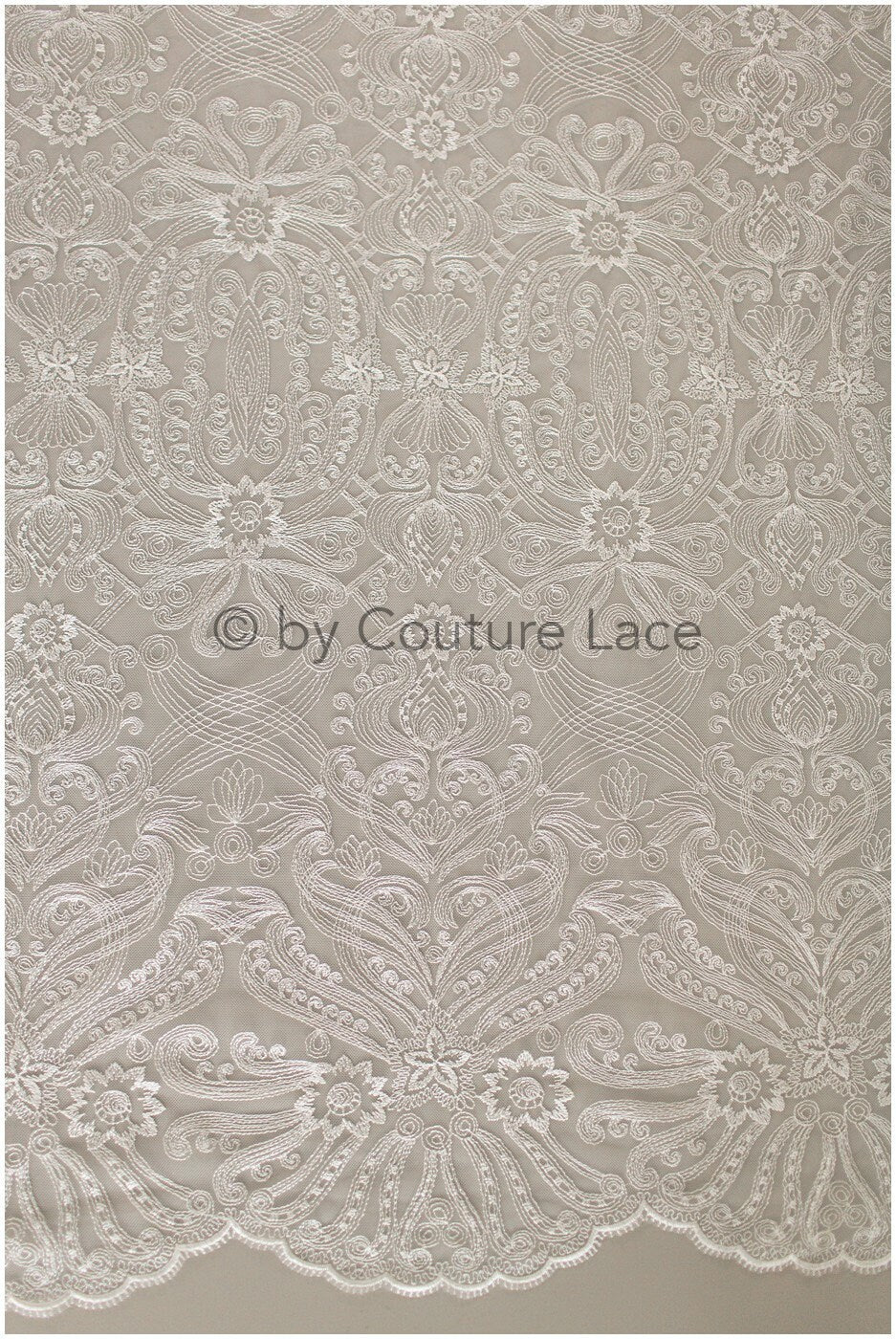 Braut Spitzenstoff Off-White/ weicher filigraner Brautspitzenstoff/ moderne bestickte Hochzeitskleid Spitze// L19-239
