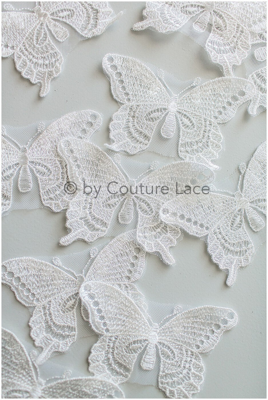10pcs 3D butterflies for sewing/ 3D butterflies/ 3D applique/ wedding dress/ bridal lace// A19-172