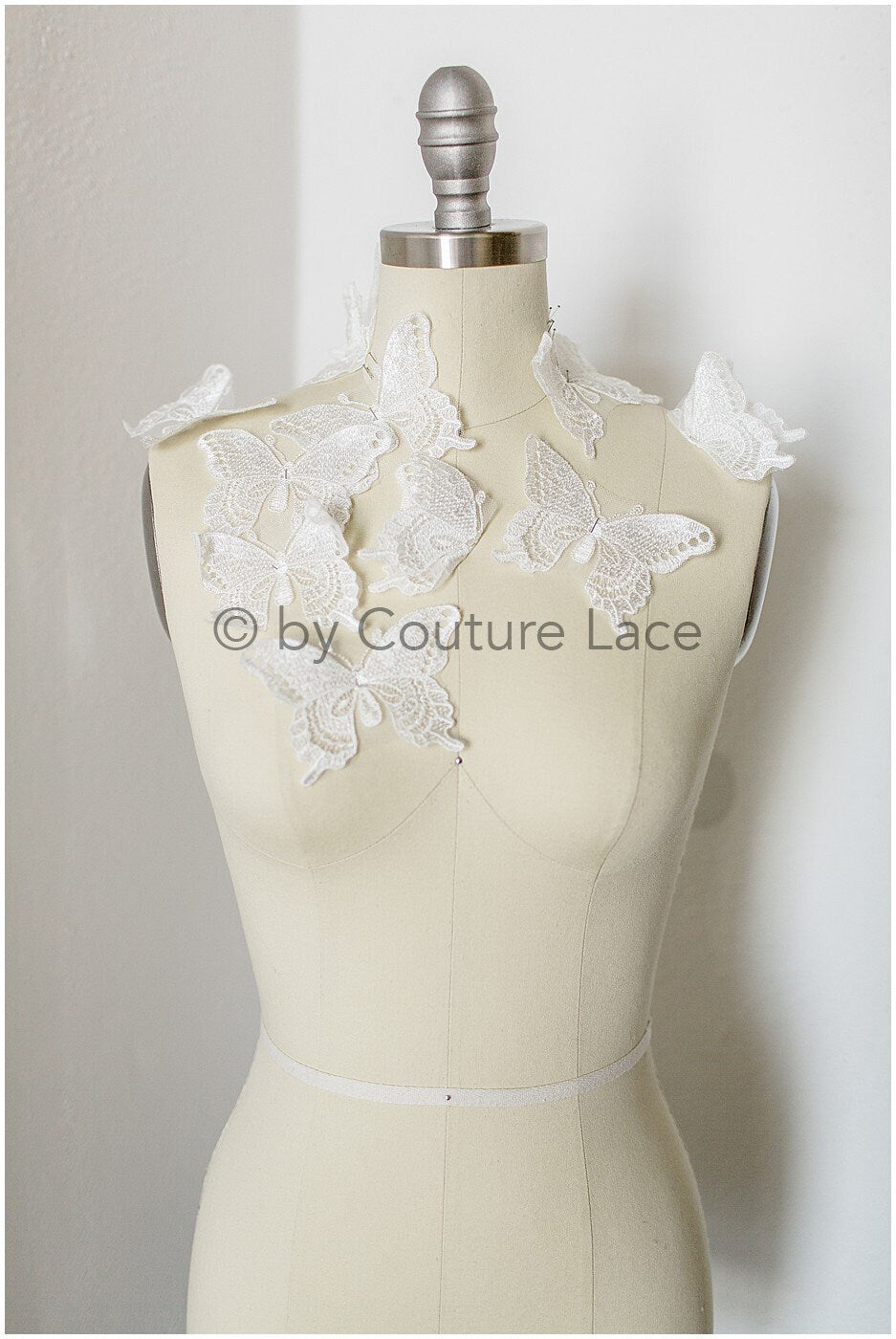 10pcs 3D butterflies for sewing/ 3D butterflies/ 3D applique/ wedding dress/ bridal lace// A19-172