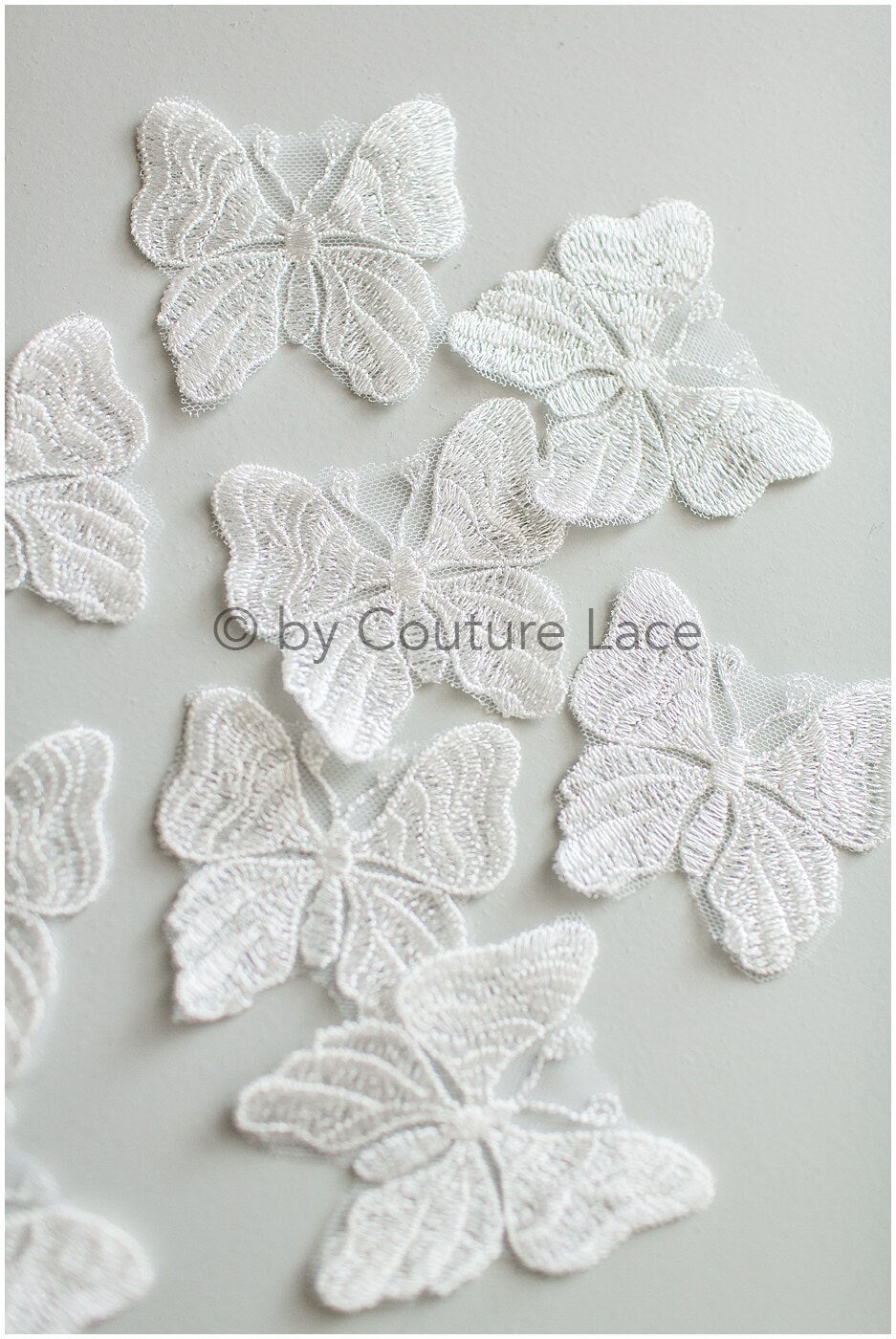 10pcs 3D butterflies for sewing/ 3D applique for wedding dress/ bridal lace// A19-174