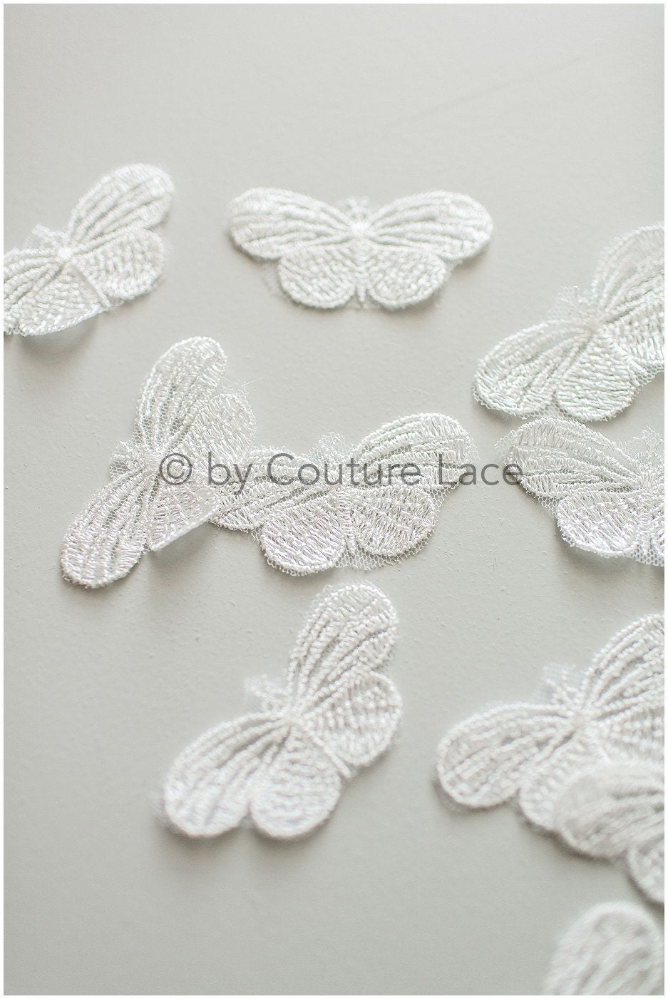 10pcs 3D butterfly for sewing/ 3D applique for wedding dress/ bridal lace// A19-175