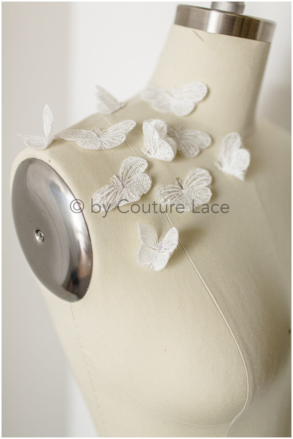10pcs 3D butterfly for sewing/ 3D applique for wedding dress/ bridal lace// A19-175