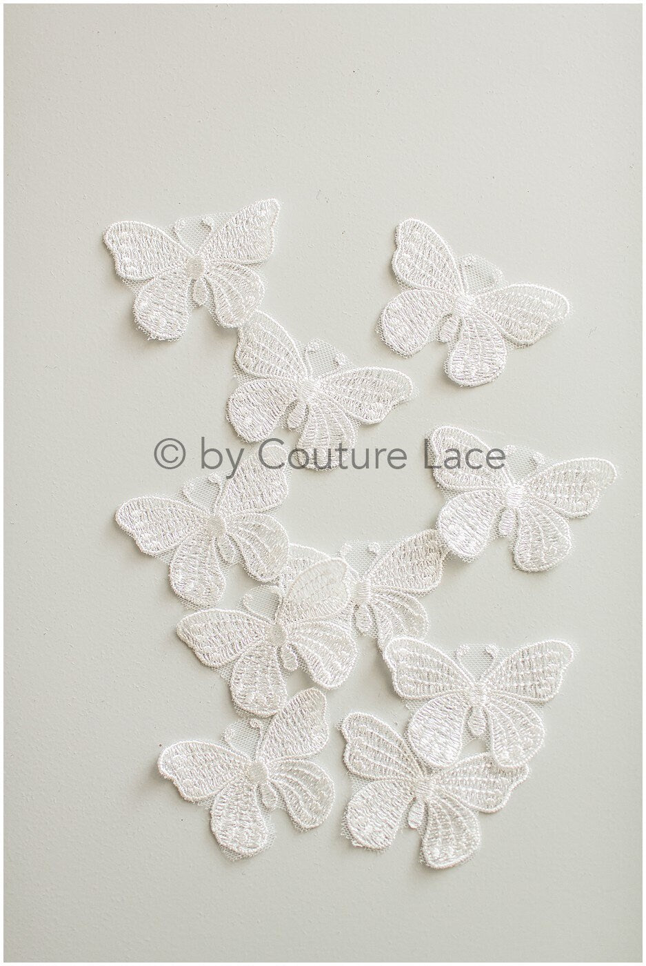 10pcs 3D butterflies for sewing/ 3D applique for wedding dress/ bridal lace// A19-177
