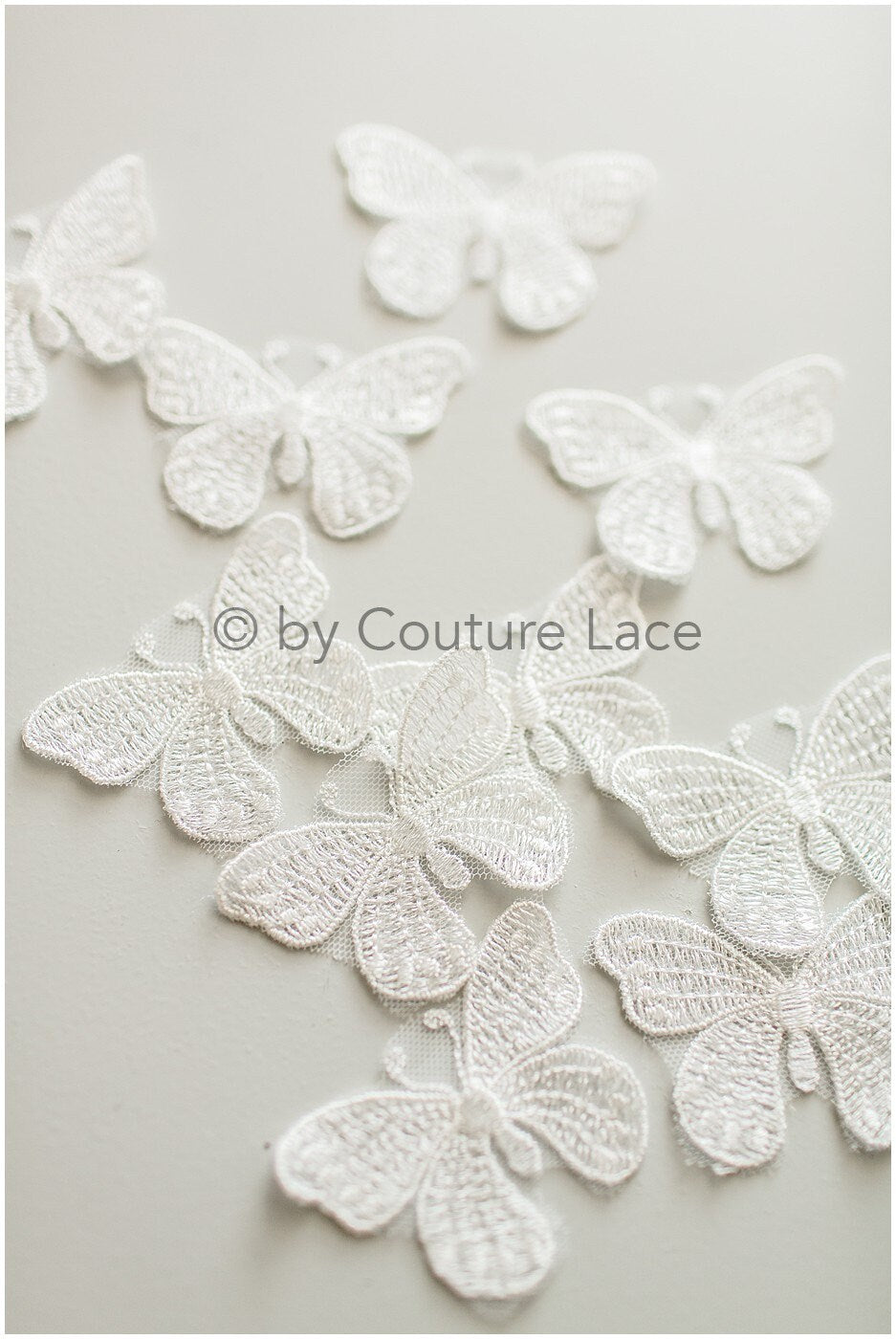 10pcs 3D butterflies for sewing/ 3D applique for wedding dress/ bridal lace// A19-177