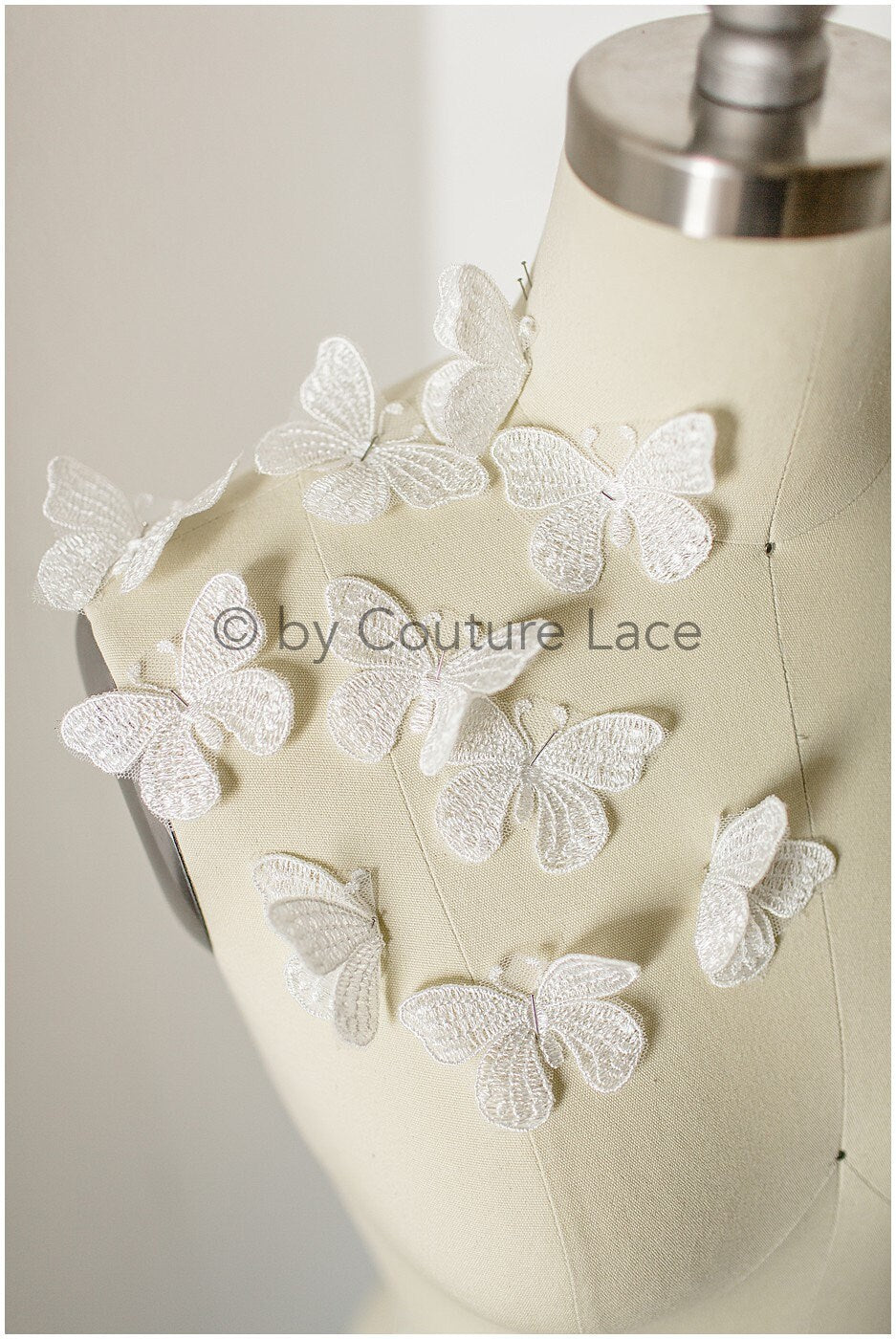 10pcs 3D butterflies for sewing/ 3D applique for wedding dress/ bridal lace// A19-177