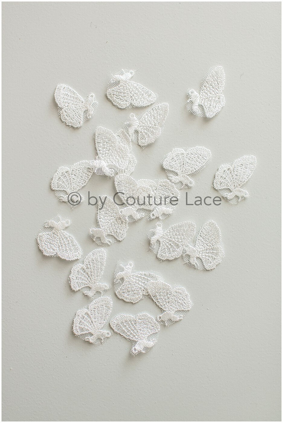 20 pcs. 3D butterflies for sewing/ 3D butterflies applique/ 3D butterflies for wedding dress/ bridal lace// A19-178