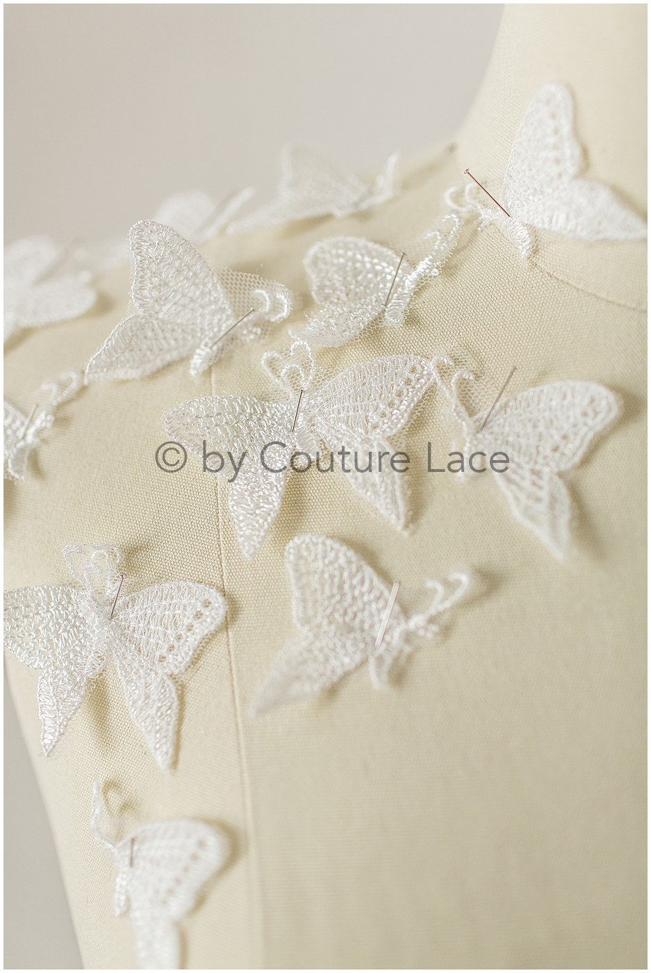 20tlg. Schmetterling Spitze Aufnäher/ 3D Schmetterlinge zum Aufnähen/ 3D Blumen Applikation/ 3D Schmetterlinge für Hochzeitskleid/ Braut Spitze Schmetterlinge// A19-179