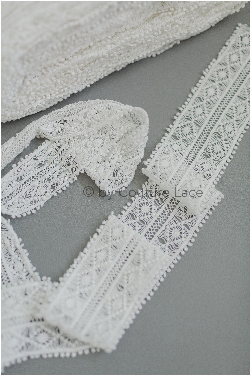 Guipure Spitzenborte Off-White Ivory/ Boho Hochzeitskleid Spitze/ Brautspitze Borte/ Gehäkelte Spitze/ Weiche Häkelspitze// T19-078