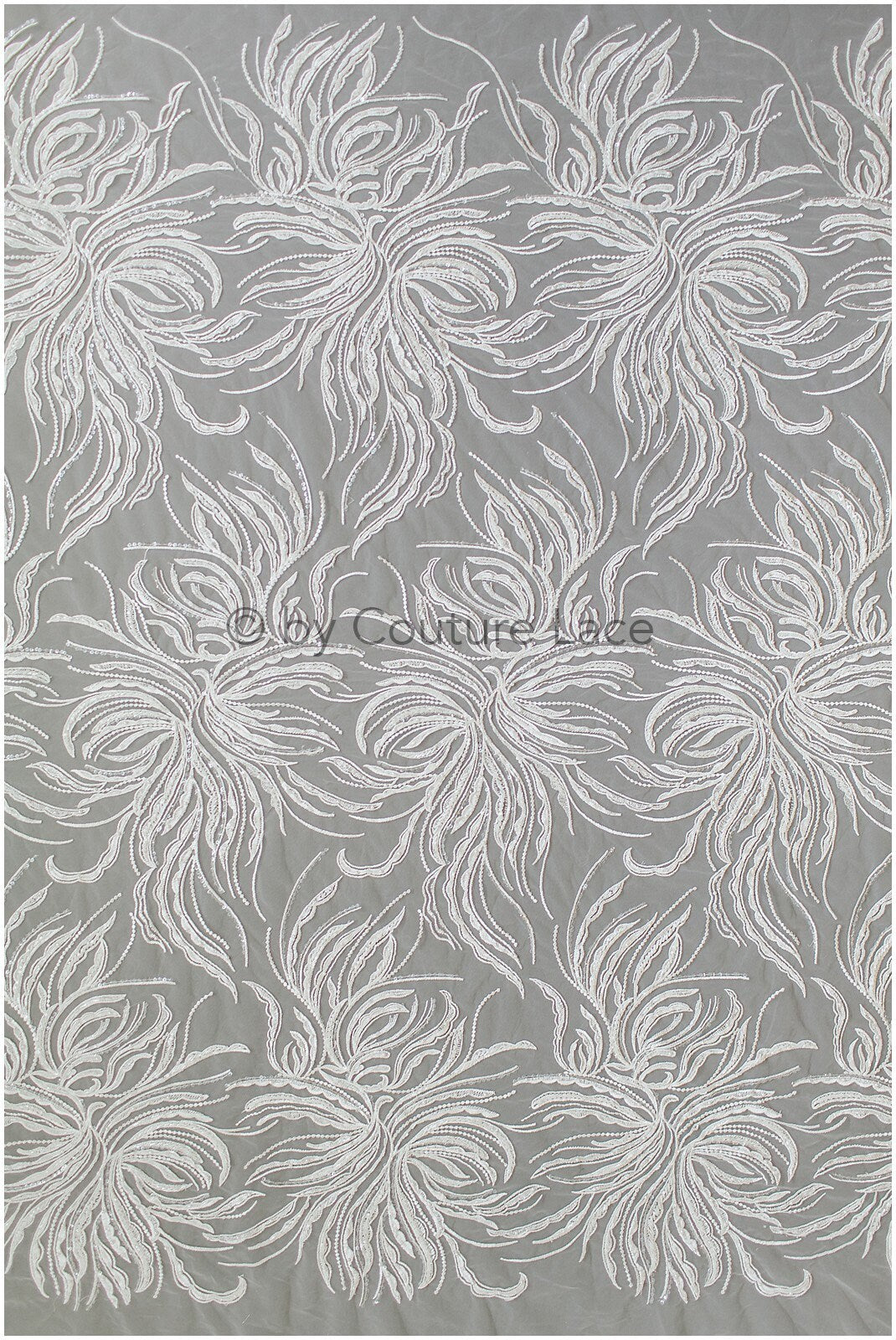Berta Braut Spitze Stoff für Hochzeitskleid, Perlen Braut Lacefabric, Hochzeitskleid Spitze mit Perlen// L19-204