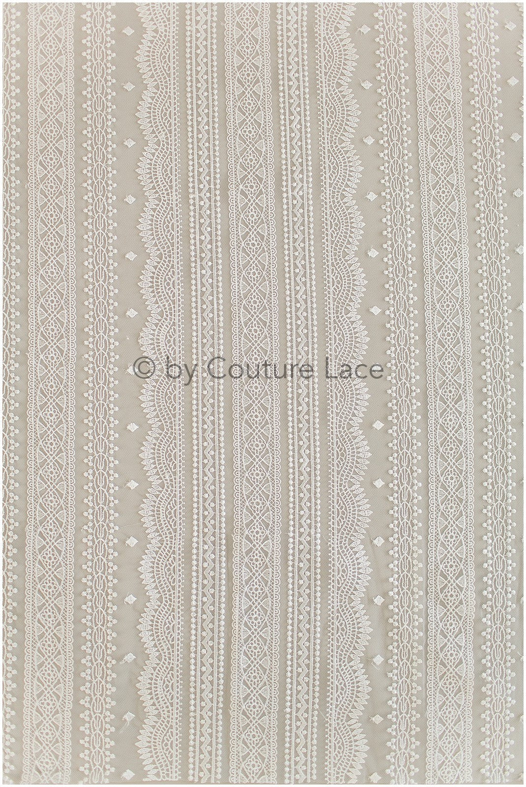 Boho wedding dress lace off-white/ bridal lace fabric/ couture lace/ boho lace// L19-255CO