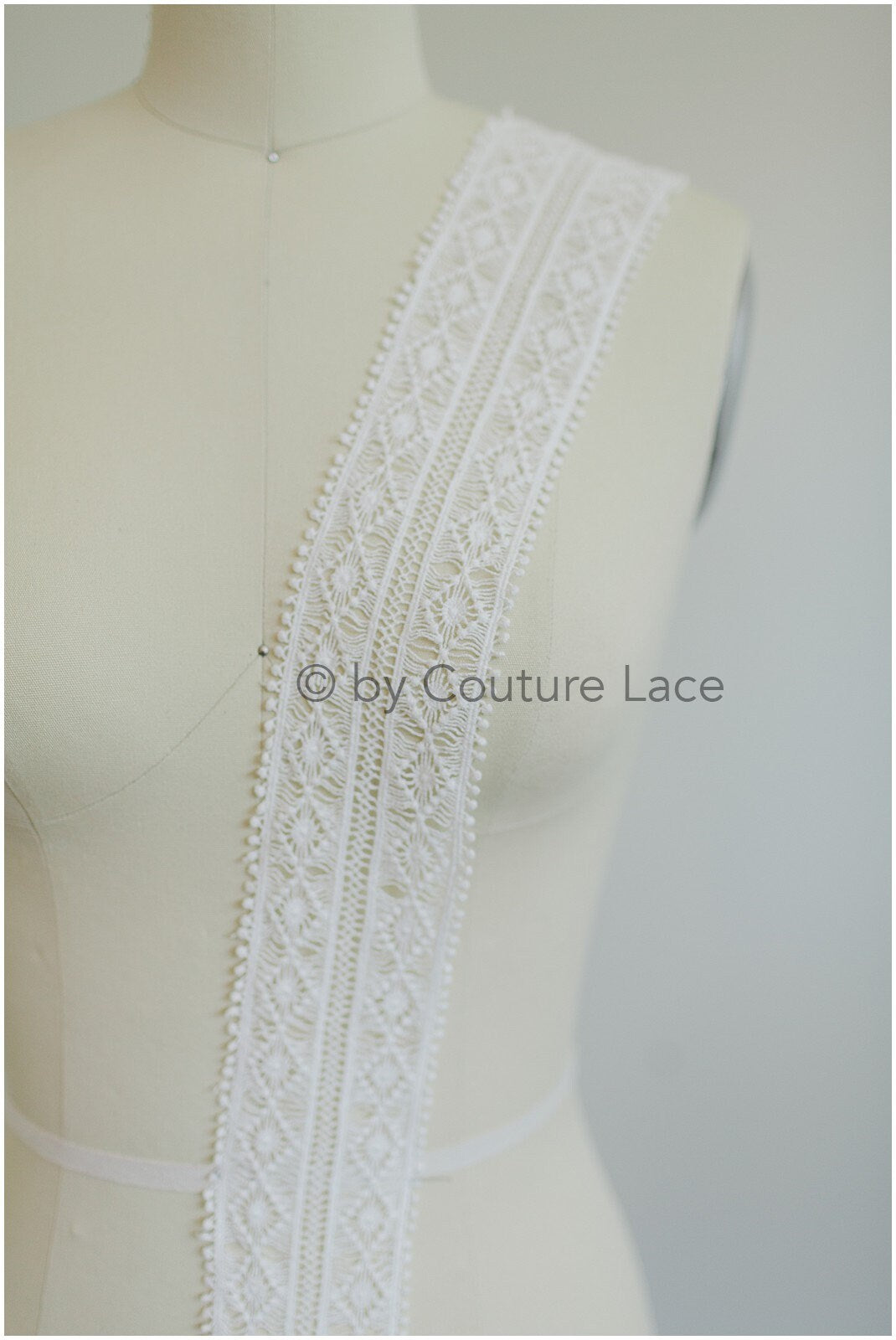 Guipure Spitzenborte Off-White Ivory/ Boho Hochzeitskleid Spitze/ Brautspitze Borte/ Gehäkelte Spitze/ Weiche Häkelspitze// T19-078