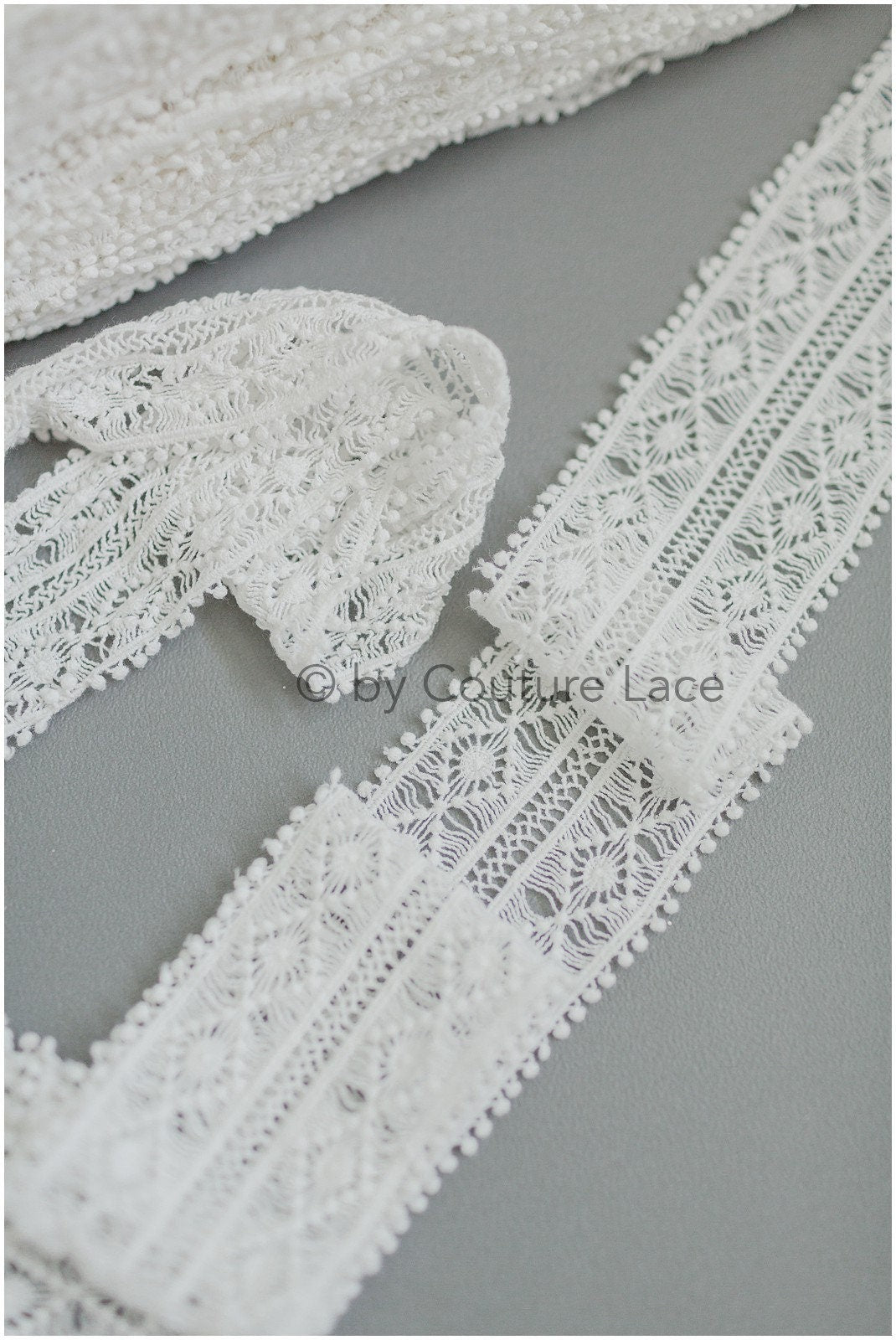 Guipure Spitzenborte Off-White Ivory/ Boho Hochzeitskleid Spitze/ Brautspitze Borte/ Gehäkelte Spitze/ Weiche Häkelspitze// T19-078