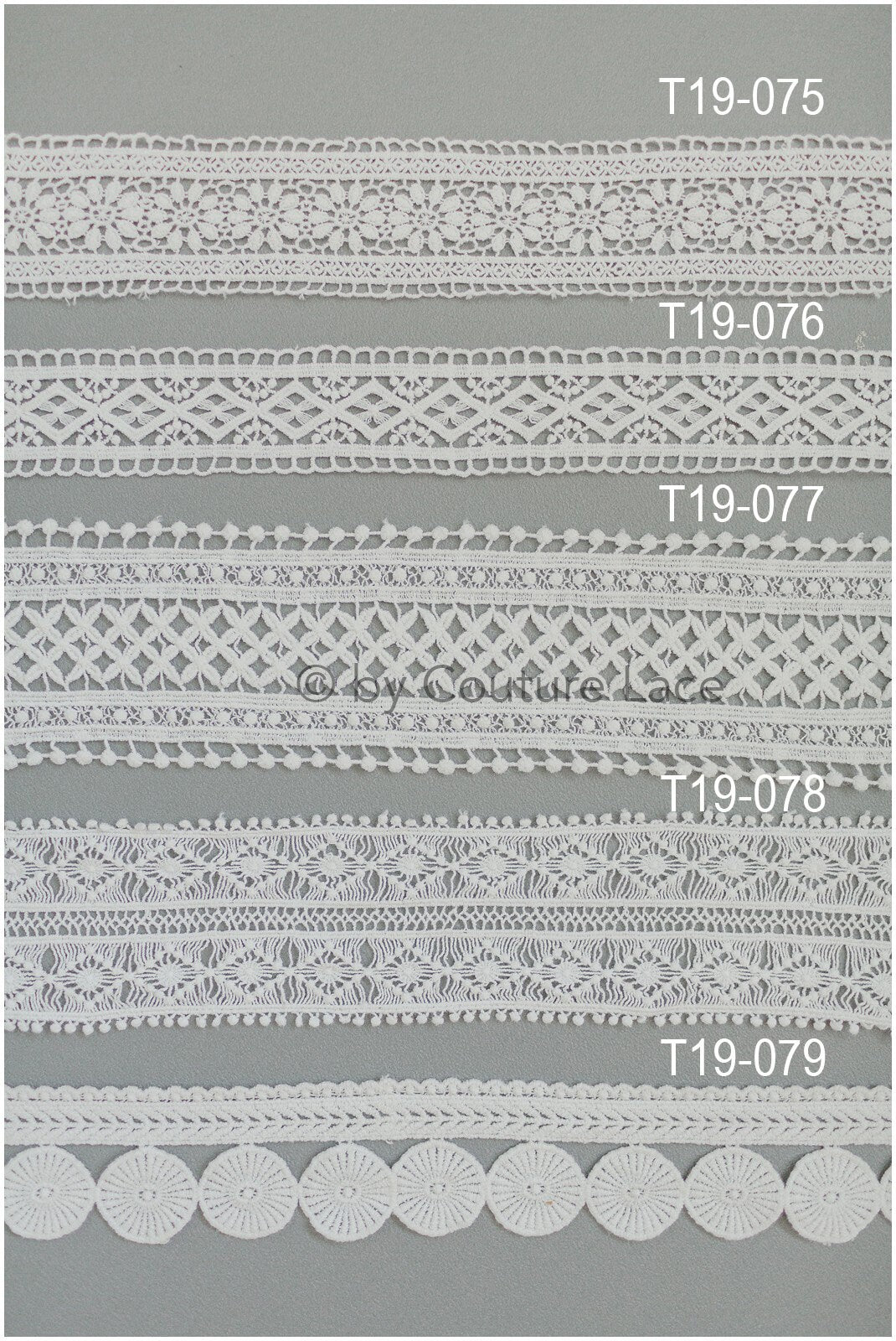 Guipure lace trim off-white ivory/ Boho wedding dress lace trim/ Bridal lace trim/ Lace trim// T19-079