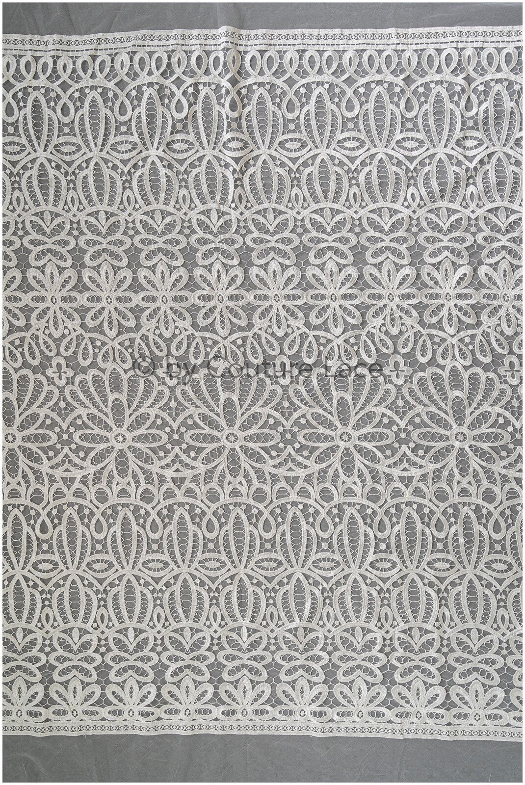 Boho lace fabric for wedding dress/ lace fabric off-white/ Boho wedding dress lace// L19-294