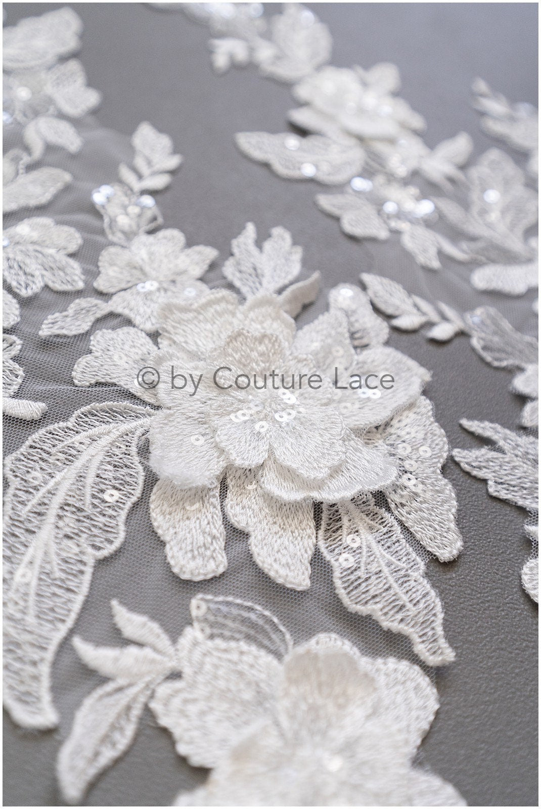 3D Blumen Spitzen Applikation, 3D Blumen Applikation, Lace Blumen Applikation, Spitzen Applikation, 3D Hochzeitskleid Spitze Applikation, Braut Blumen Aufnäher// A19-184
