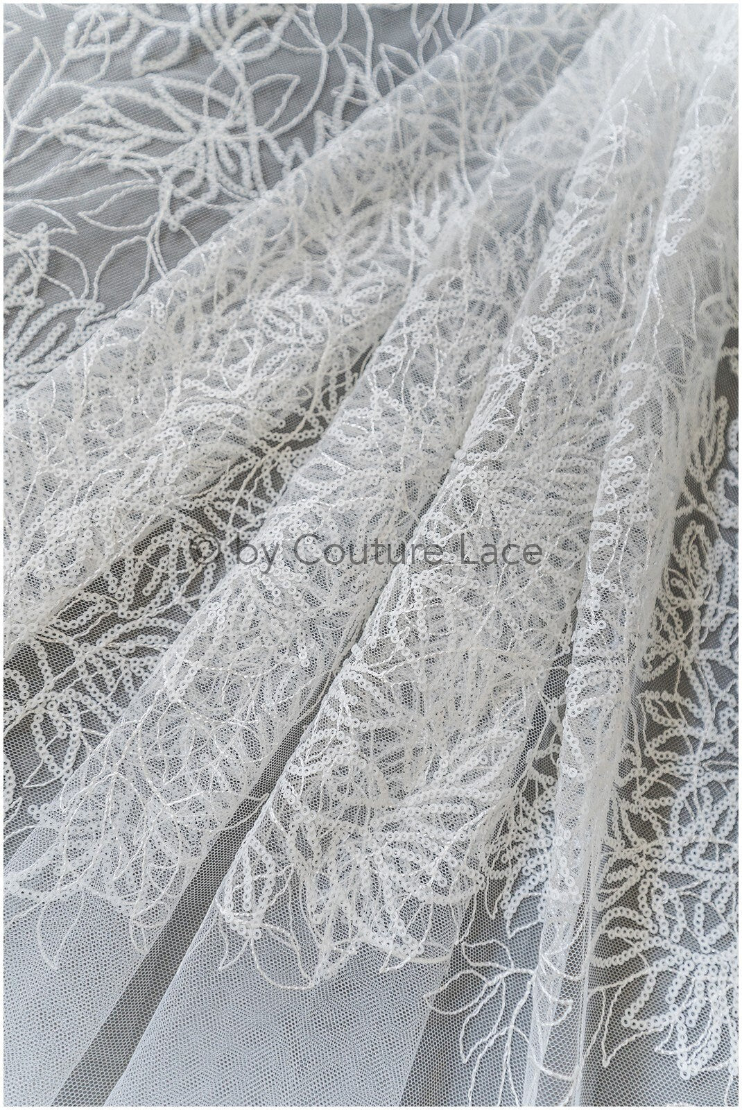Pailletten Spitzenstoff, gefrorene Spitze, Brautspitze Stoff, Hochzeitskleid Spitze, Eisblumen Spitzenstoff, Spitzenkleid, Boho Braut// L19-298