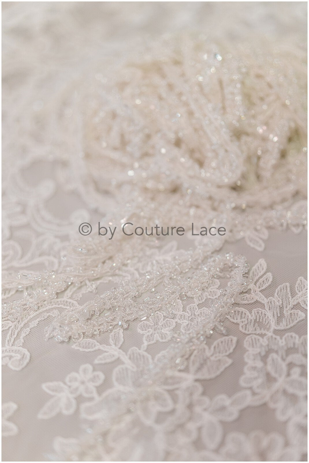 Pearl diamond drop lace trim/ pearl lace trim/ rhinestone trim/ bridal lace// T19-082
