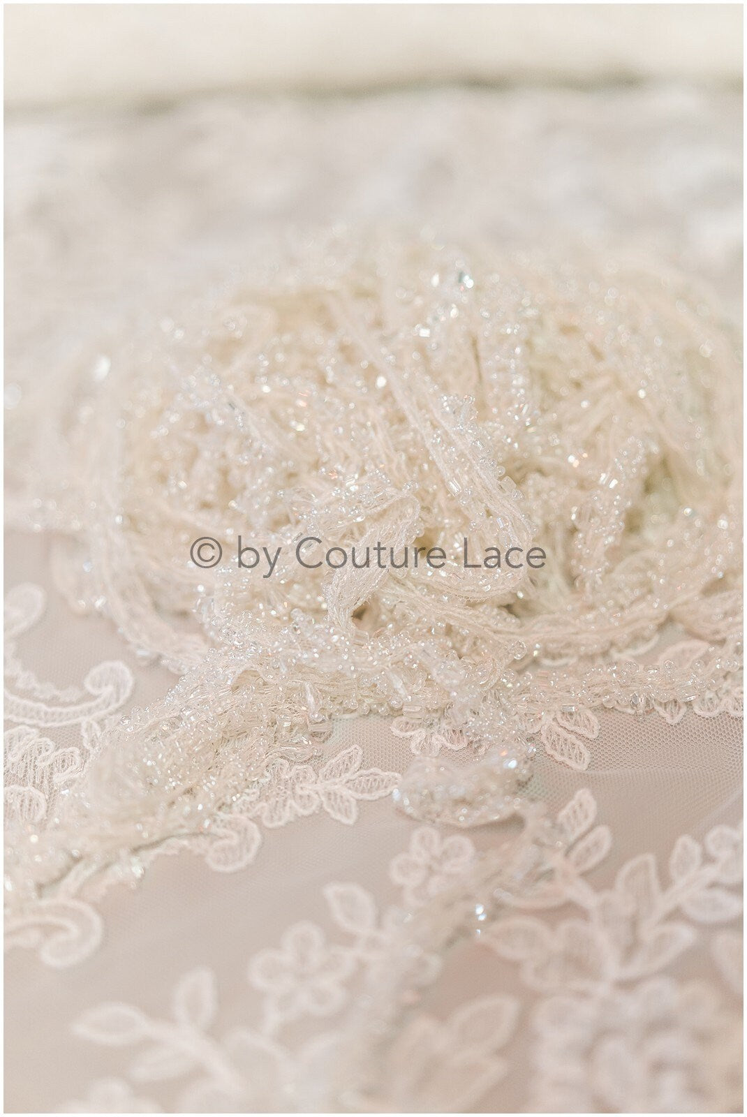 Pearl diamond drop lace trim/ pearl lace trim/ rhinestone trim/ bridal lace// T19-082