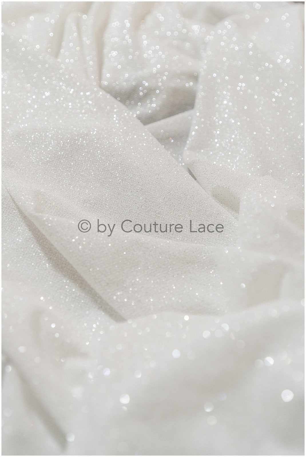 Stretch glitter fabric/ off-white diamond glitter mesh/ stretch glitter fabric/ shiny bridal glitter fabric// R-026