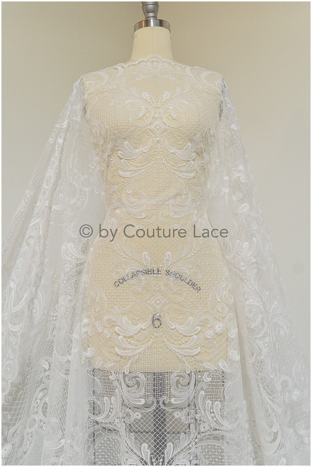 Couture Spitze, orientalischer Spitzenstoff, Hochzeits-Spitzenstoff, Braut verzierte Spitze, Australisches Brautkleid Designerspitze, Hochzeitskleid//L19-313