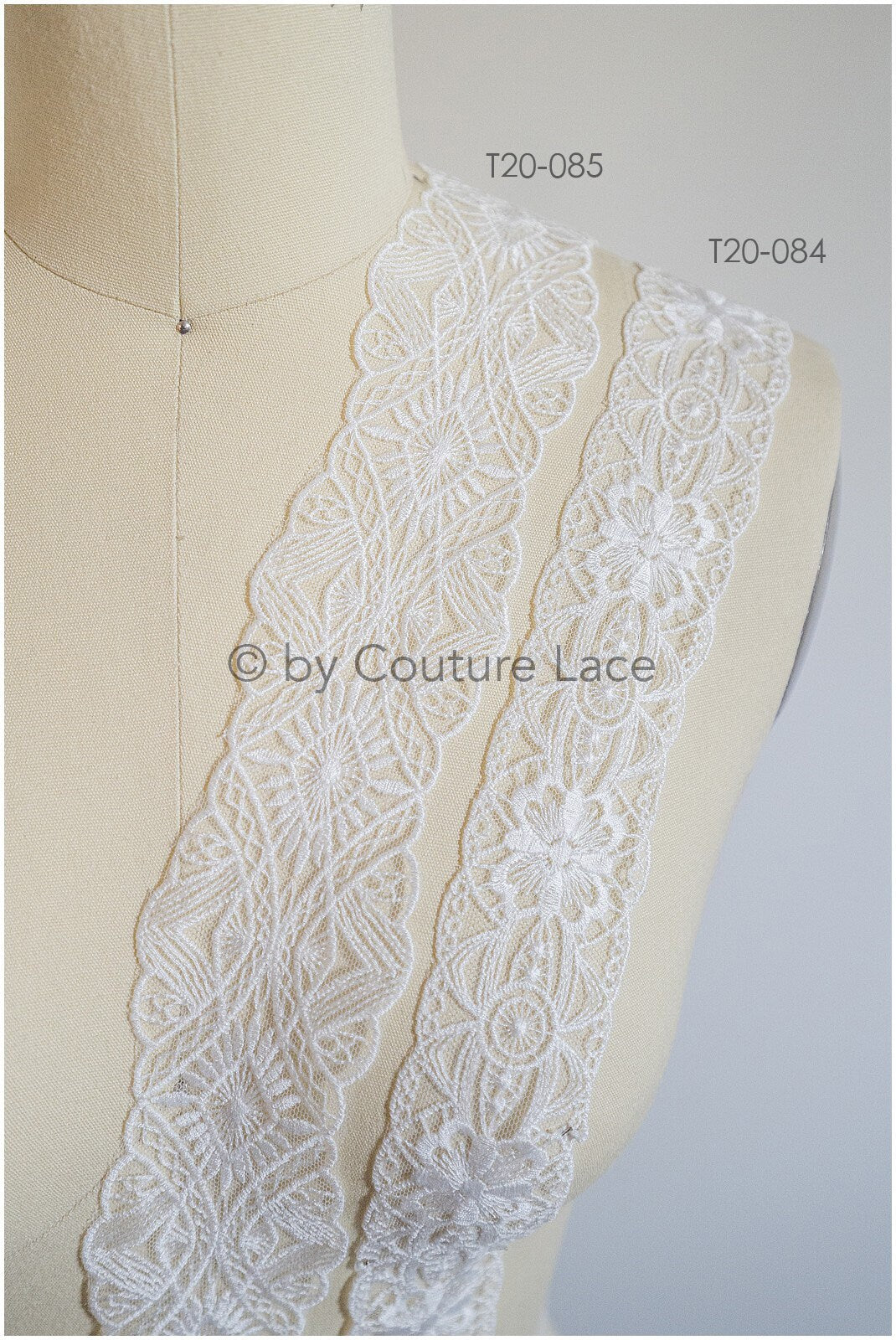 Bridal lace trim/ off-white wedding lace trim/ bridal lace belt/ elegant bridal lace/ bridal lace trim/ T20-084